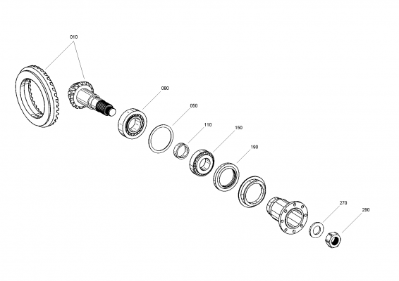 drawing for AGCO V35121400 - BEVEL GEAR SET (figure 1)