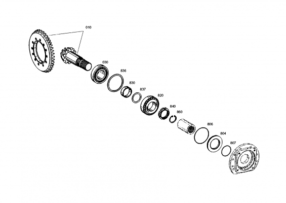 drawing for KRAMER WERKE GMBH 0000801063 - SHIM (figure 1)