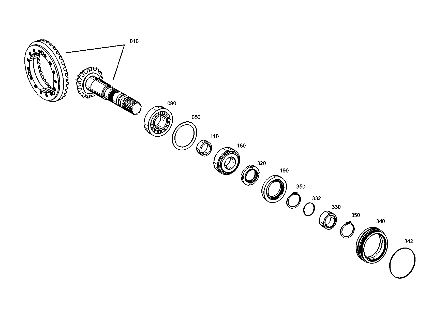 drawing for IVECO 7701006246 - SLOTTED NUT (figure 1)