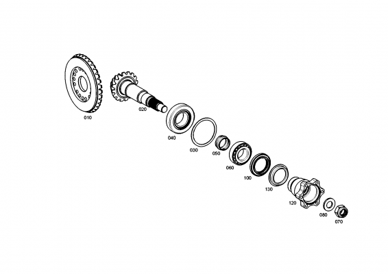 drawing for AGCO F743300022030 - INPUT FLANGE (figure 1)