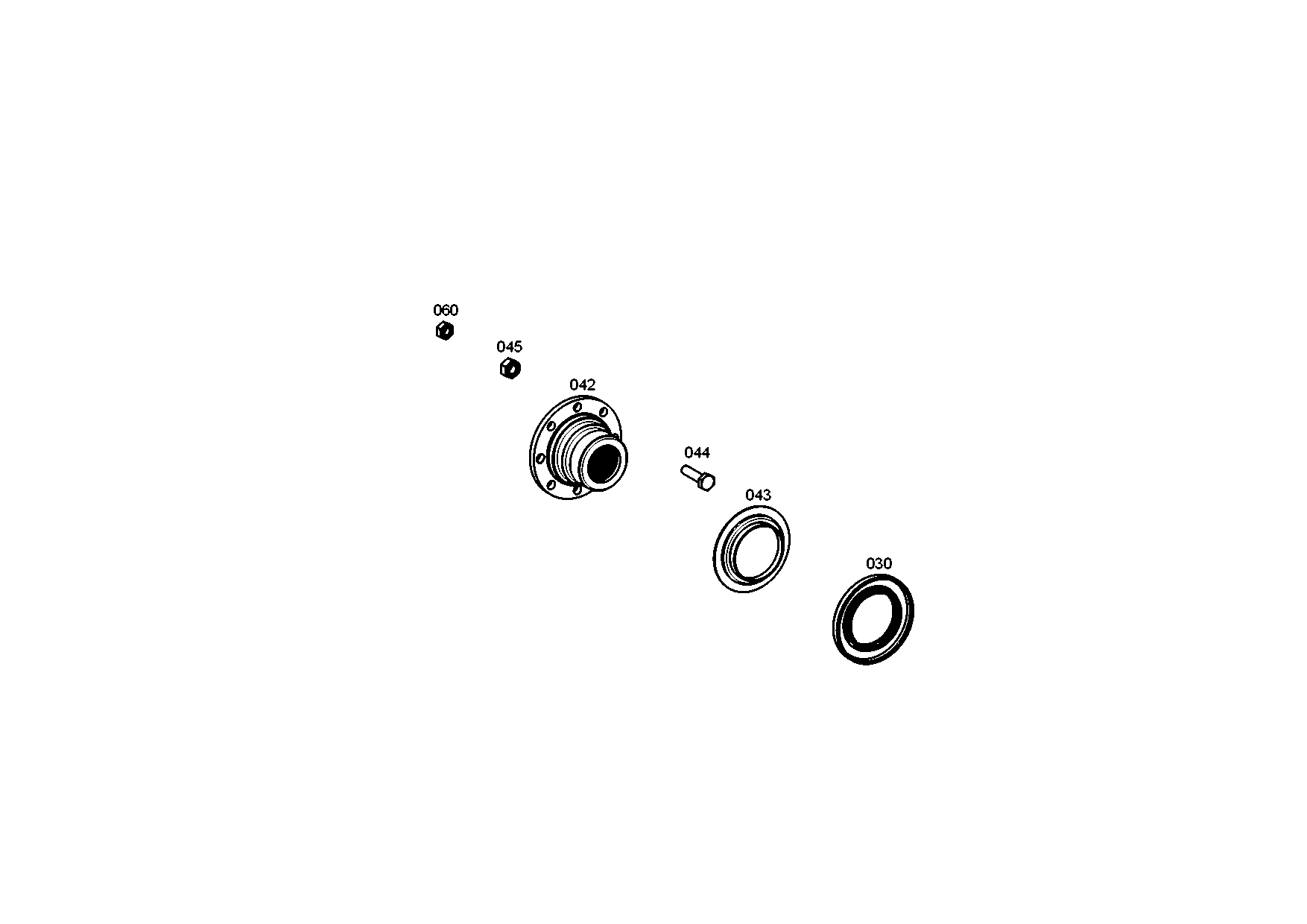 drawing for AGCO F291100320210 - HEXAGON NUT (figure 5)