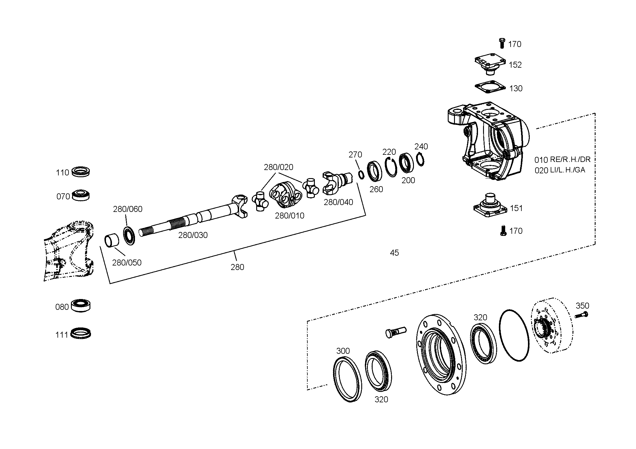 drawing for AGCO F510.300.020.650 - BUSH (figure 1)