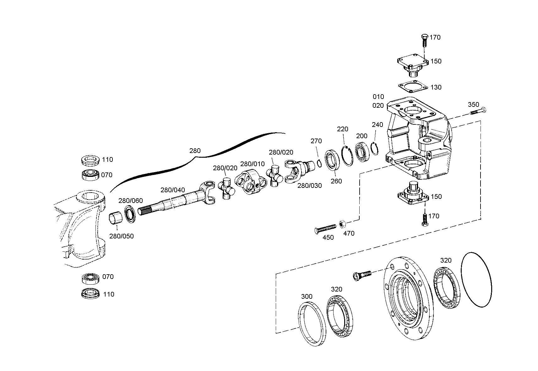 drawing for AGCO F308300021090 - FORK HEAD (figure 3)