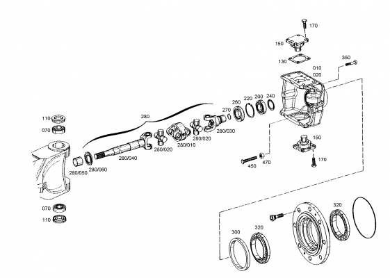 drawing for JOHN DEERE AL81841 - D.UNIVERS.SHAFT (figure 1)