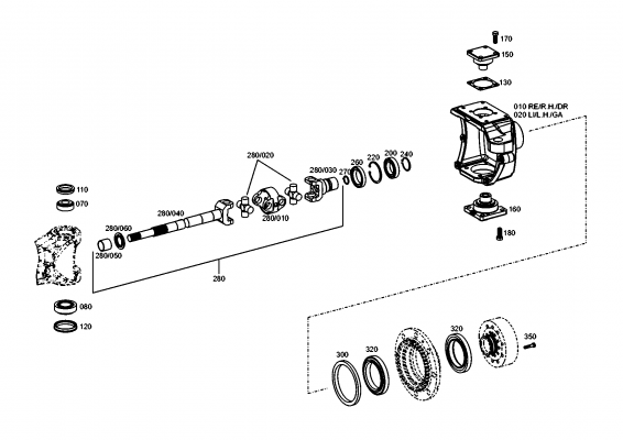 drawing for JOHN DEERE Z78539 - JOINT FORK (figure 3)