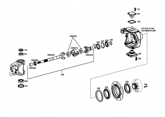 drawing for JOHN DEERE Z78539 - JOINT FORK (figure 4)