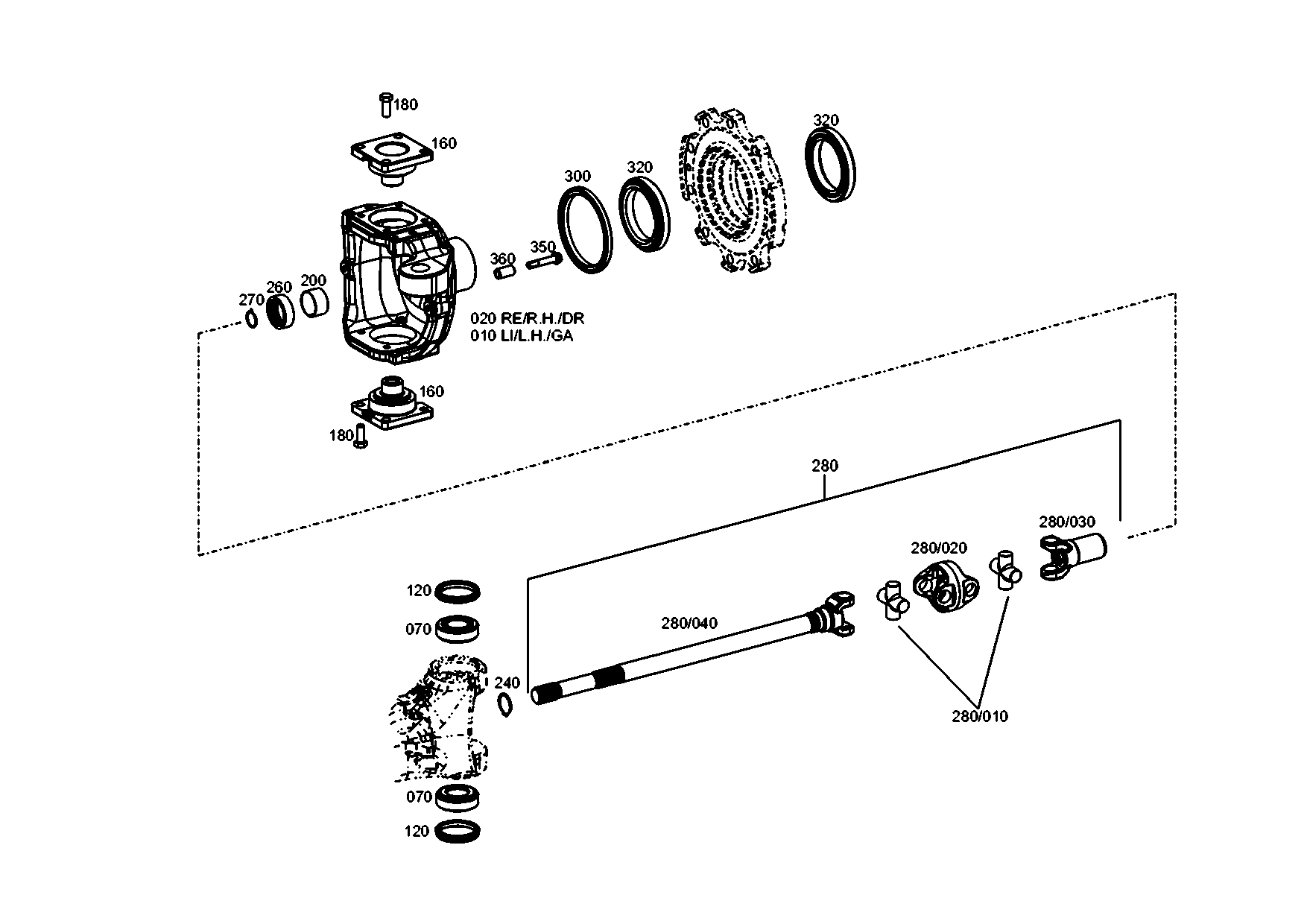 drawing for CNH NEW HOLLAND 47405703 - CENTRAL PIECE (figure 4)