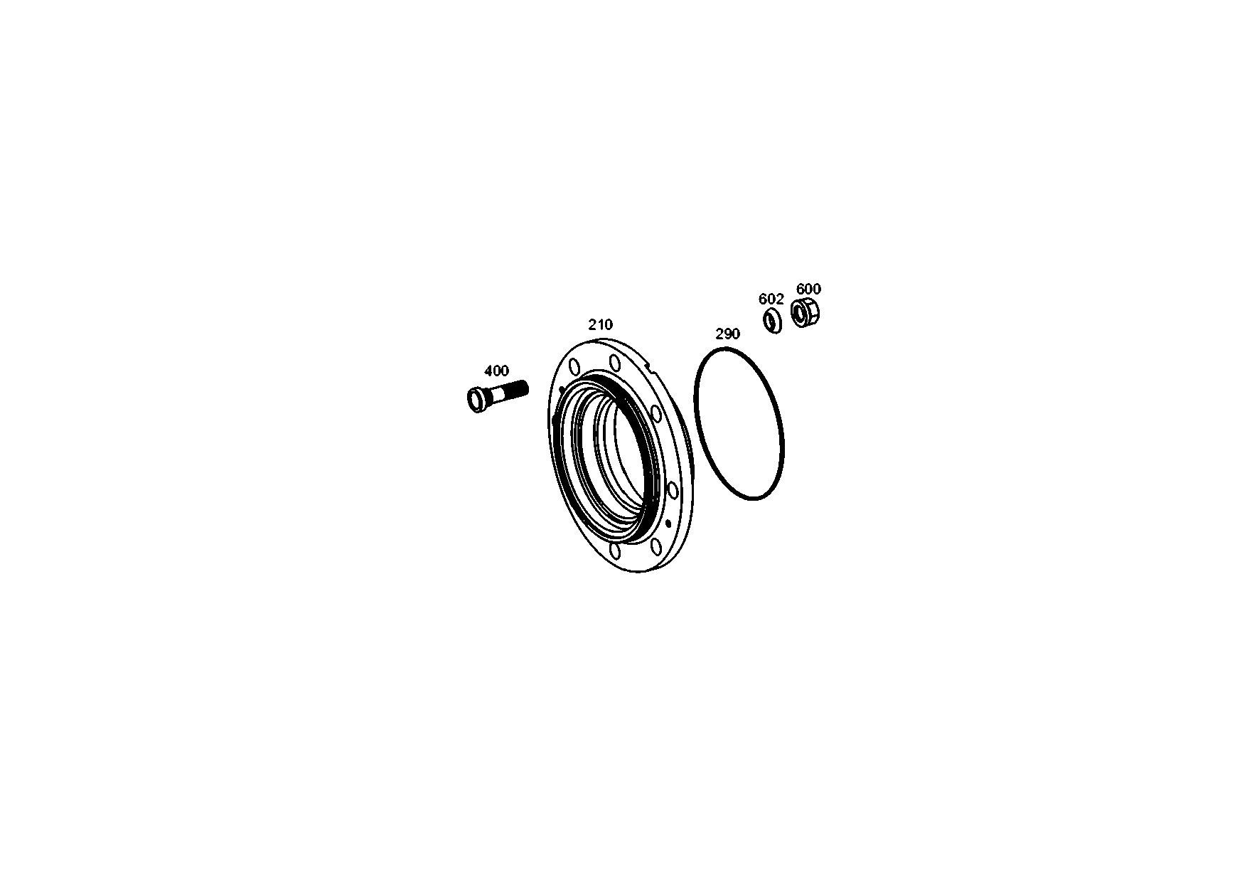 drawing for JOHN DEERE Z72470 - HUB (figure 1)