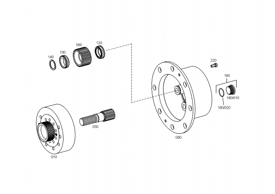 drawing for AGCO F514300020460 - PLANETARY GEAR (figure 1)