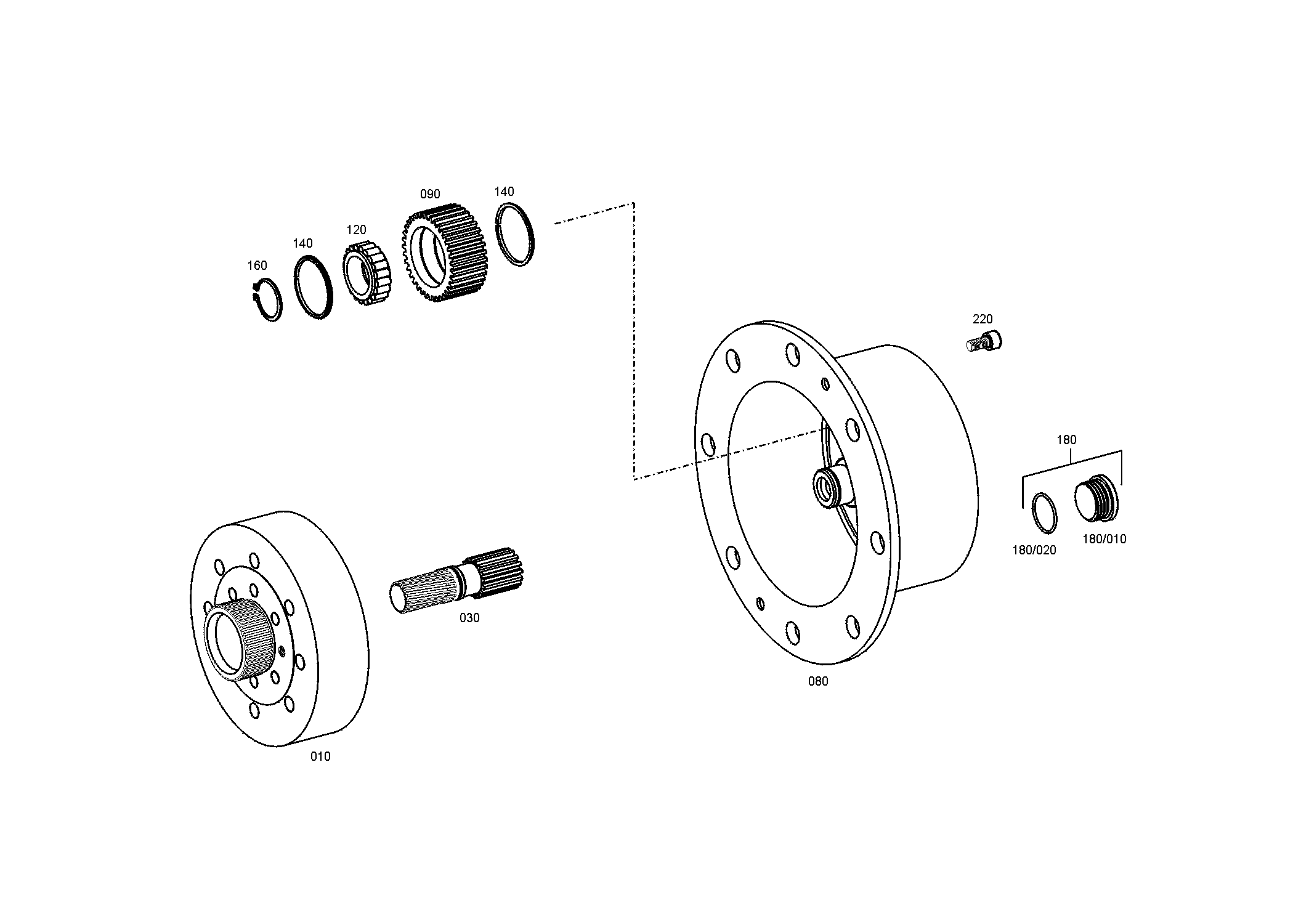 drawing for HAMM AG 01288547 - SUN GEAR SHAFT (figure 2)