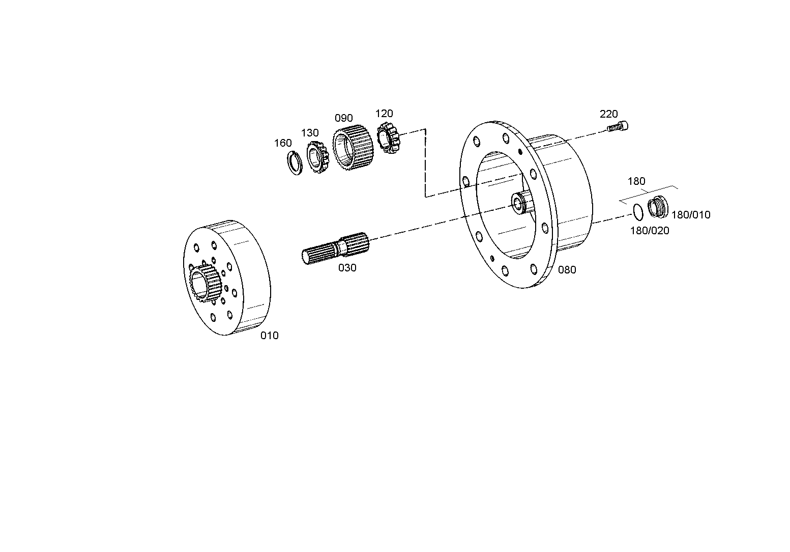 drawing for AGCO F149300020030 - SUN GEAR SHAFT (figure 3)