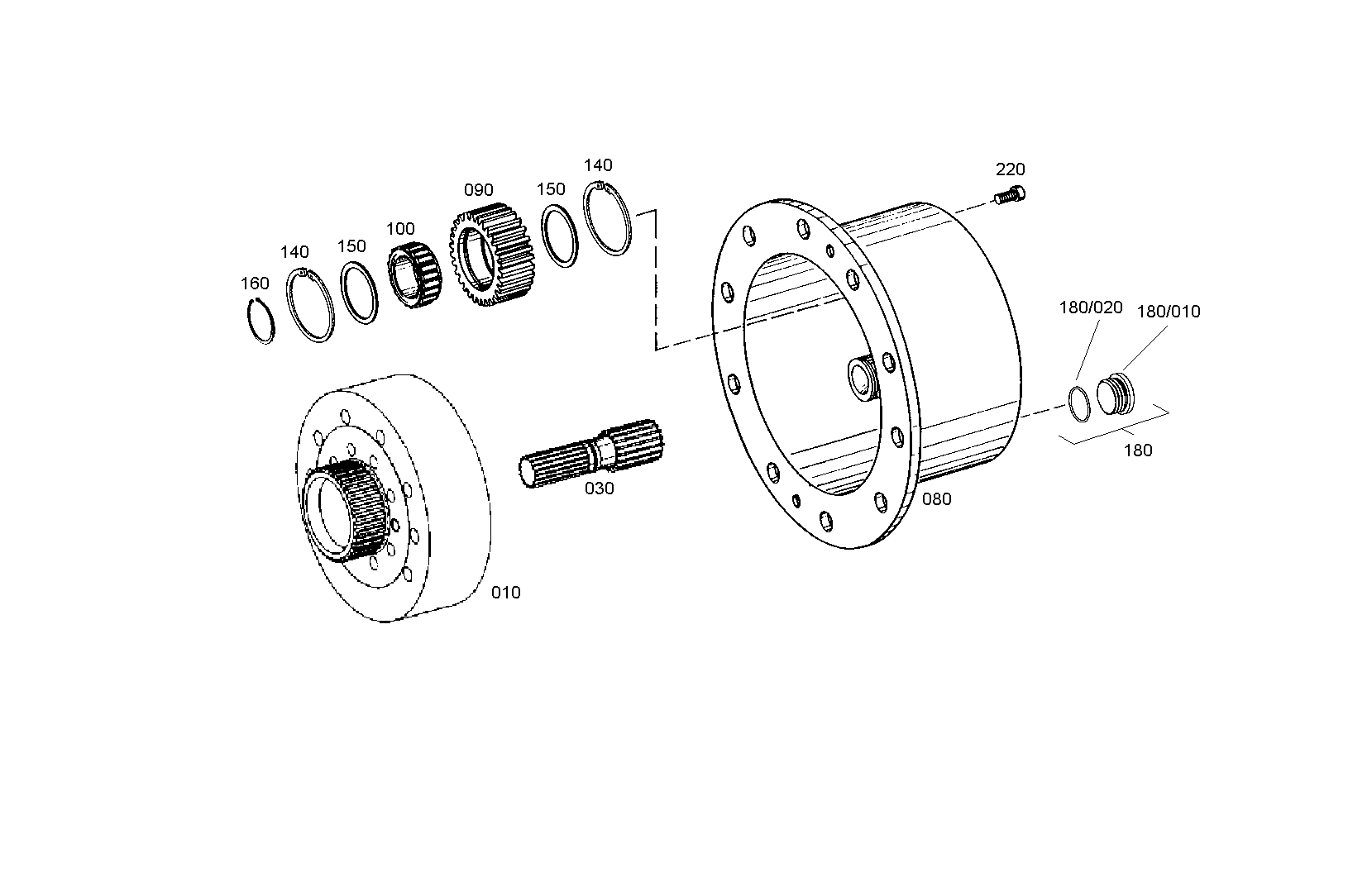 drawing for AGCO V86312600 - RING GEAR (figure 1)