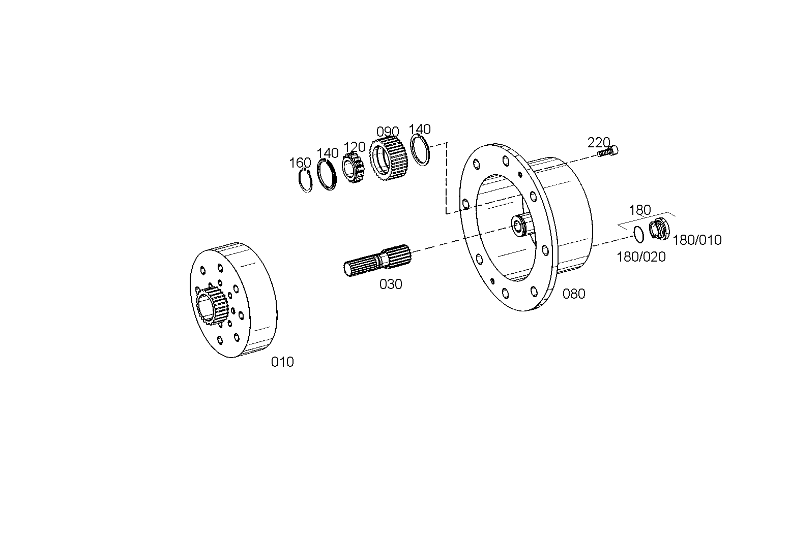 drawing for ZF Countries 0.900.0052.7 - PLANET CARRIER (figure 1)