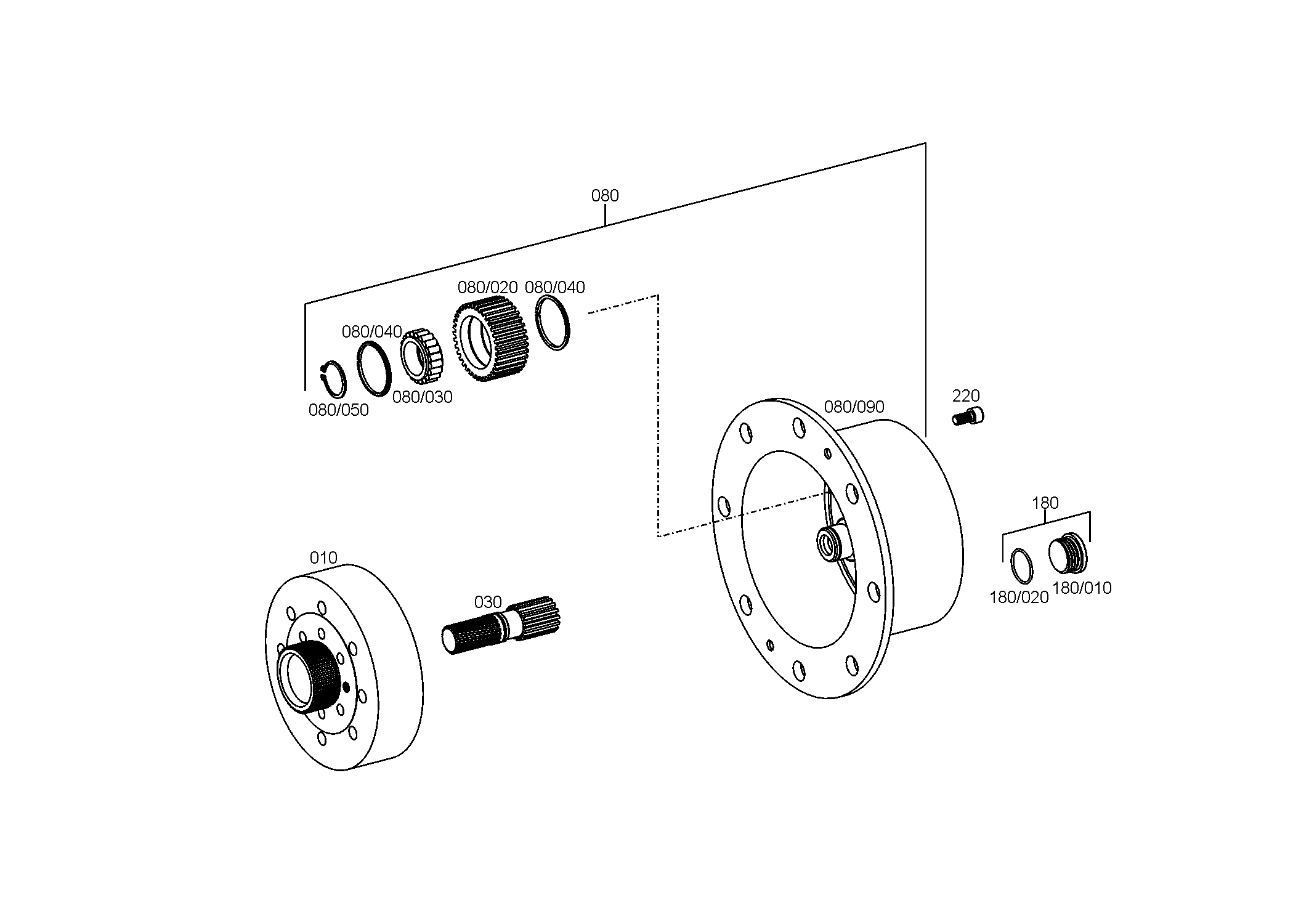 drawing for ZF Countries 0.900.0052.7 - PLANET CARRIER (figure 2)