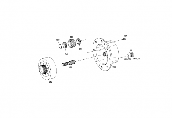 drawing for AGCO V35126300 - PLANET GEAR (figure 1)