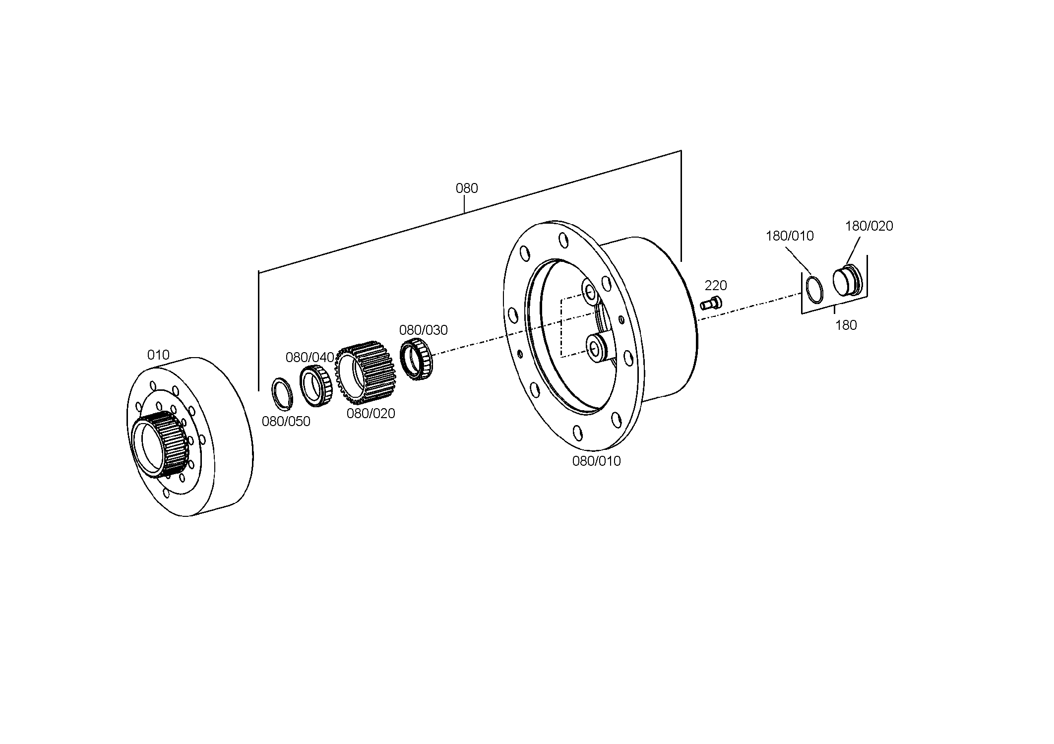 drawing for AGCO F716300020420 - PLANET CARRIER (figure 2)