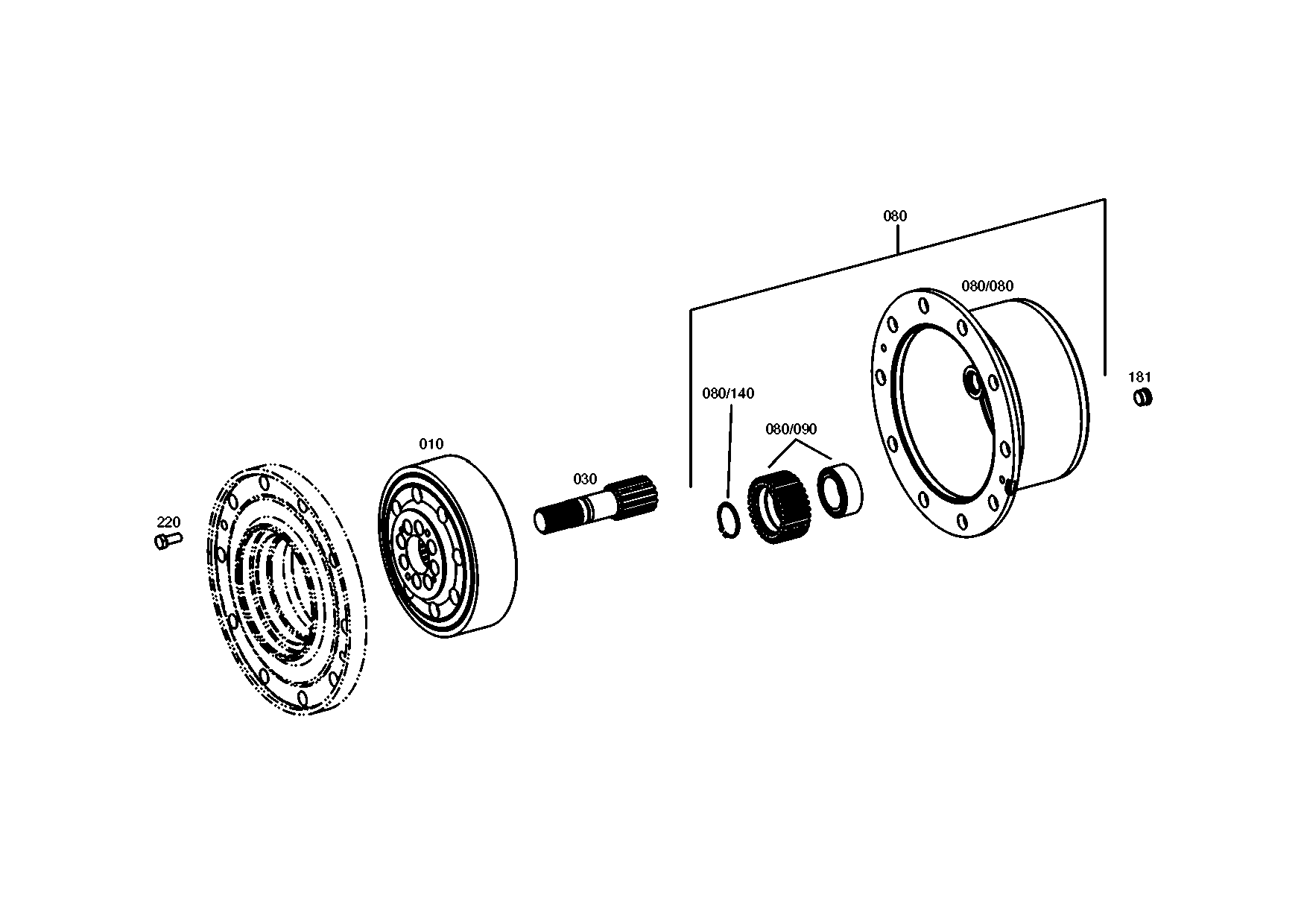 drawing for AGCO F743300020490 - SUN GEAR SHAFT (figure 1)