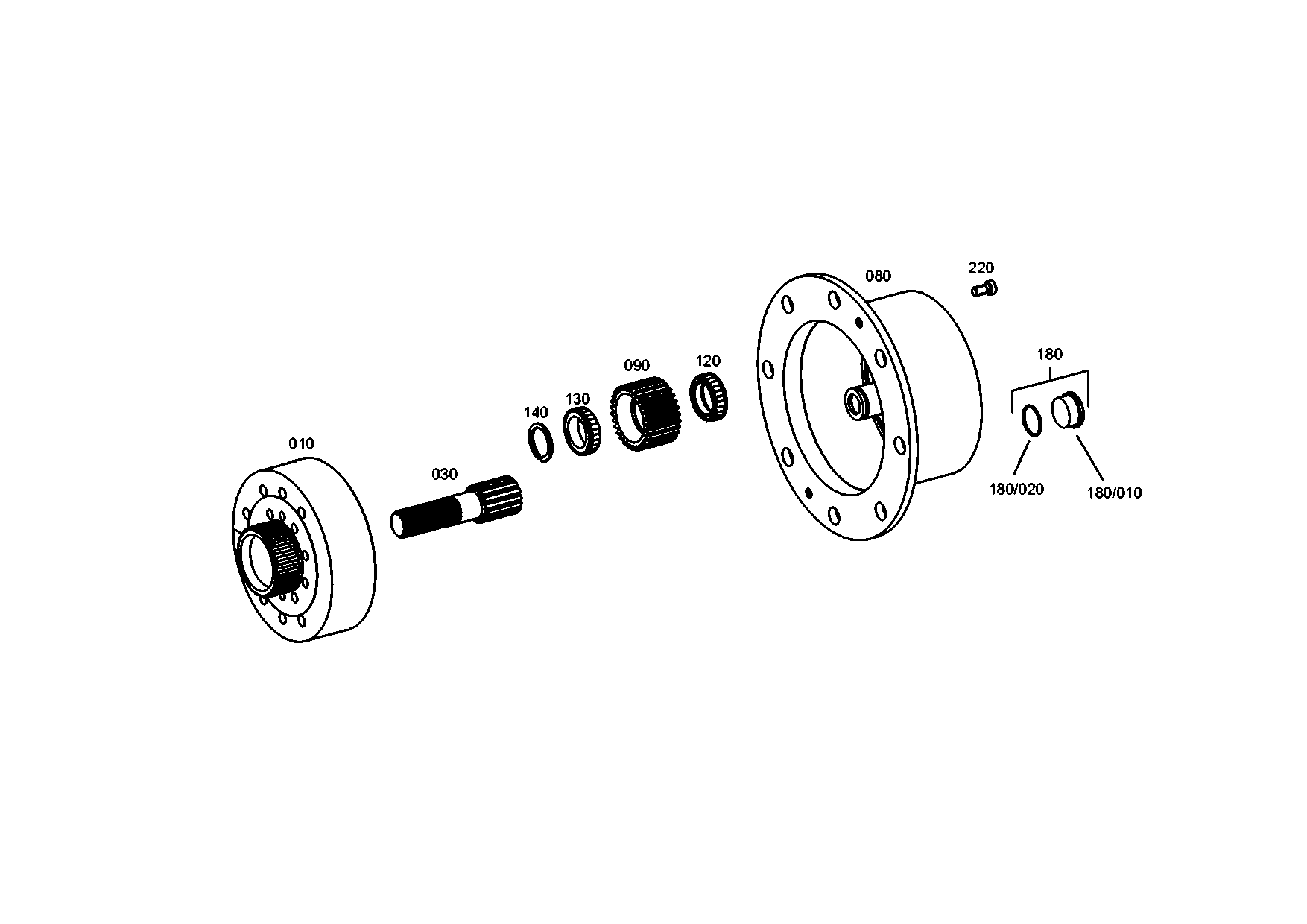 drawing for SAME DEUTZ FAHR (SDF) 04417262 - PLANET CARRIER (figure 3)