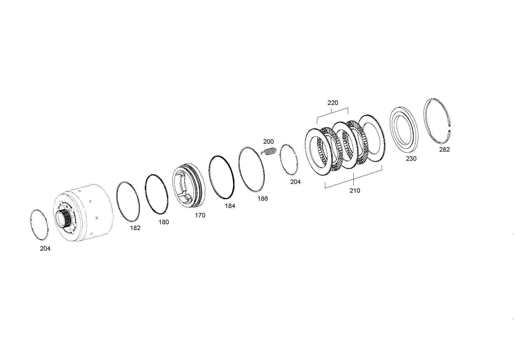 drawing for JOHN DEERE L152005 - O.CLUTCH DISC (figure 1)