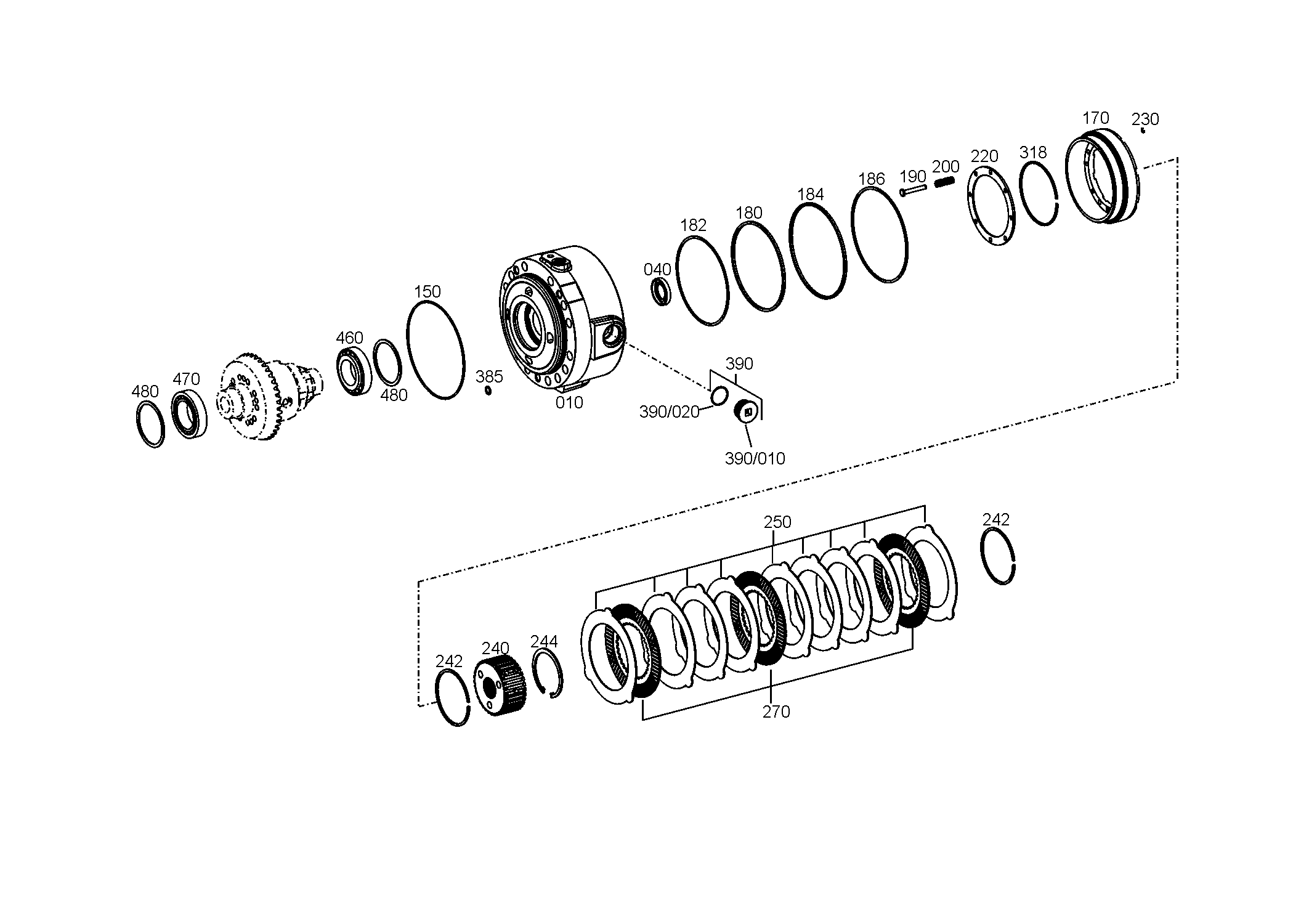 drawing for HYDREMA 104000689 - O.CLUTCH DISC (figure 3)