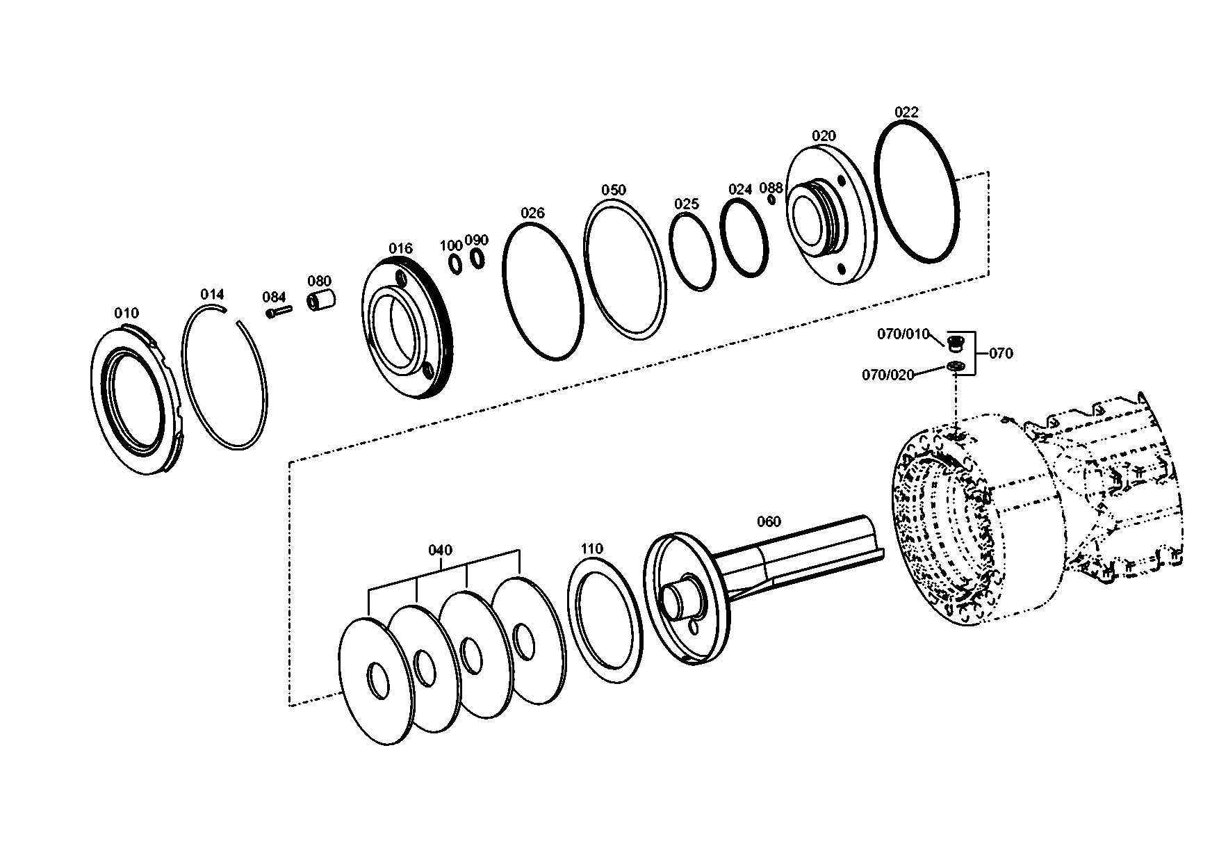 drawing for DOOSAN 1.180-00122 - O-RING (figure 4)