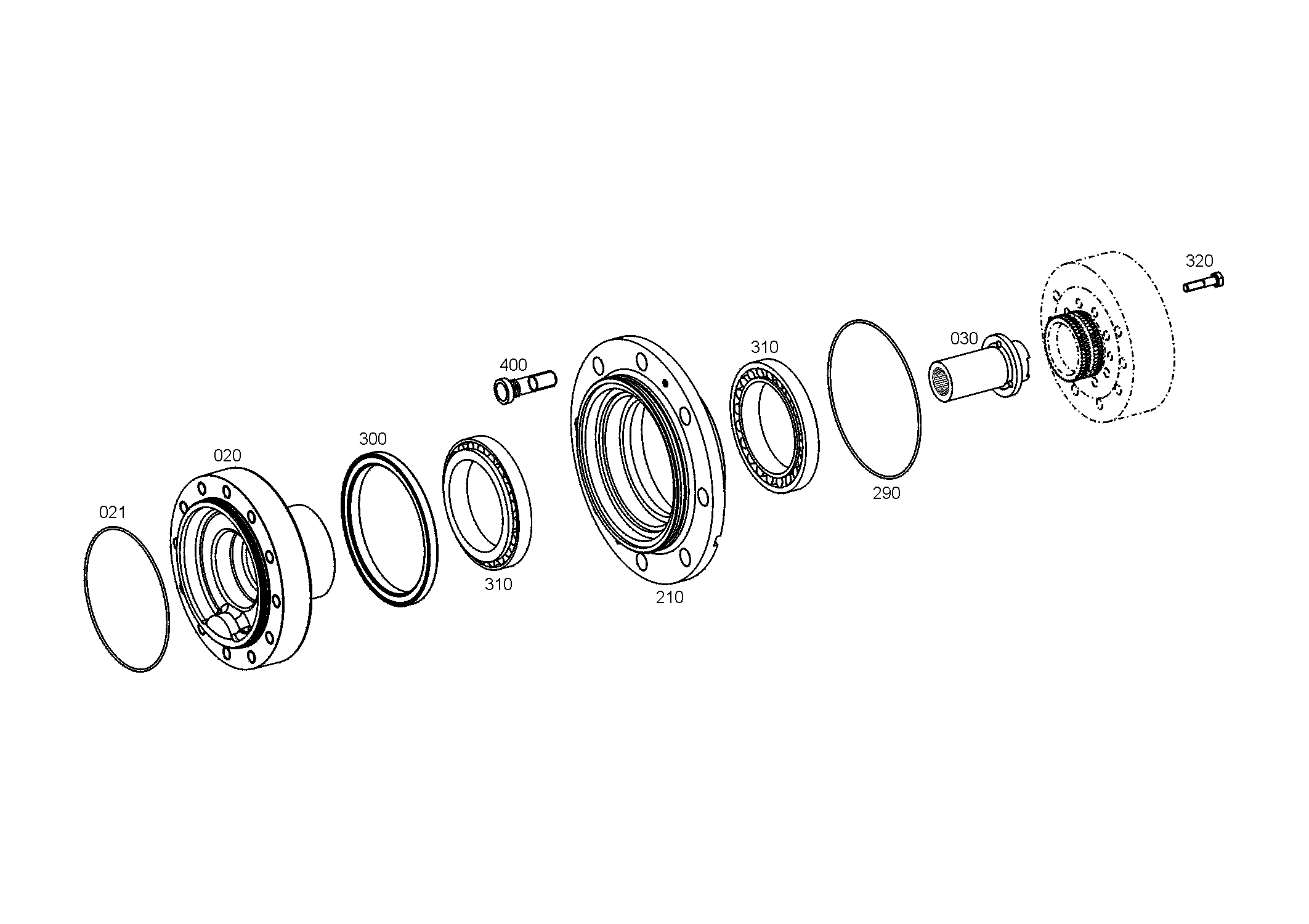 drawing for JOHN DEERE Z72470 - HUB (figure 5)