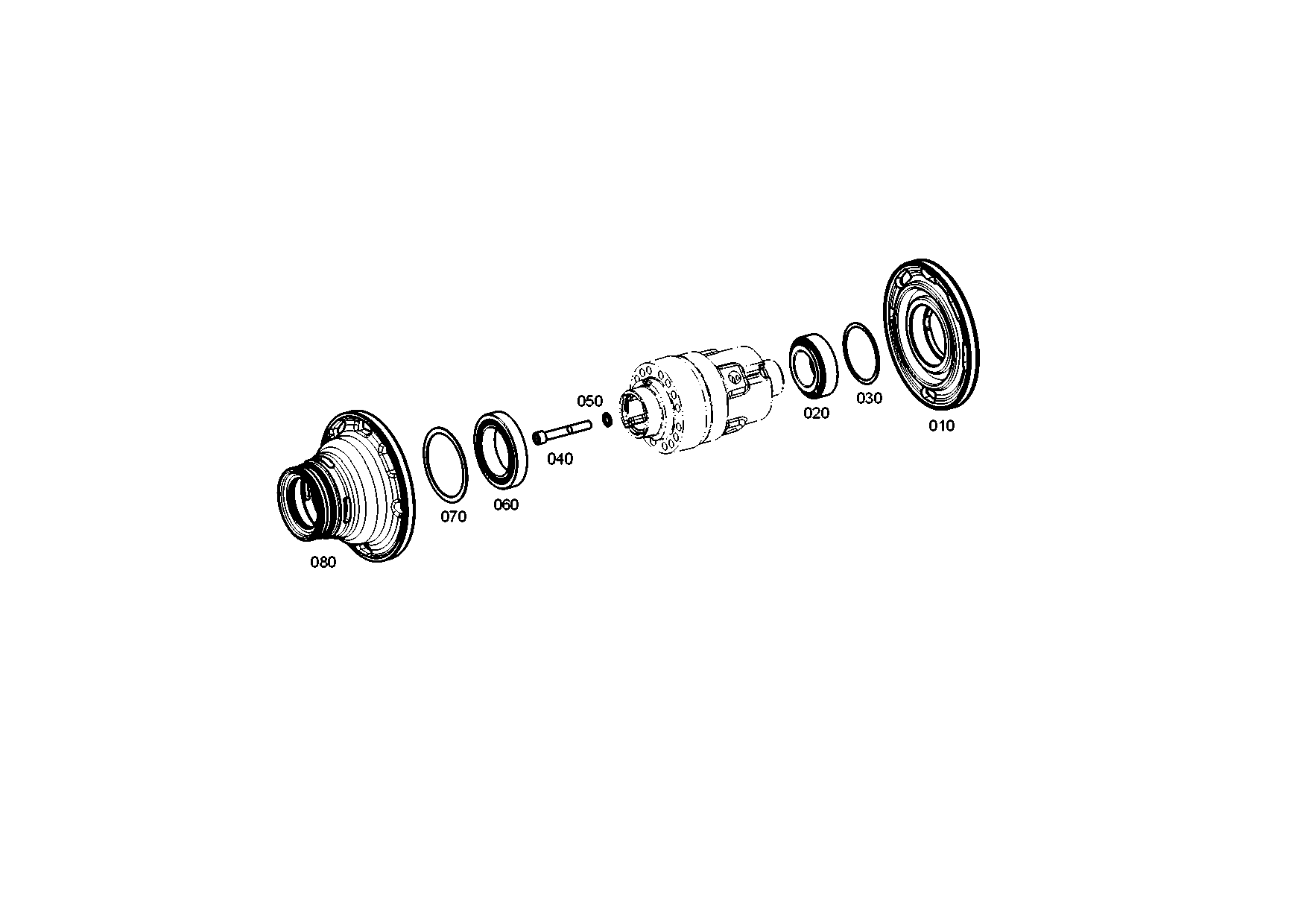 drawing for AGCO F743300021650 - TAPERED ROLLER BEARING (figure 1)