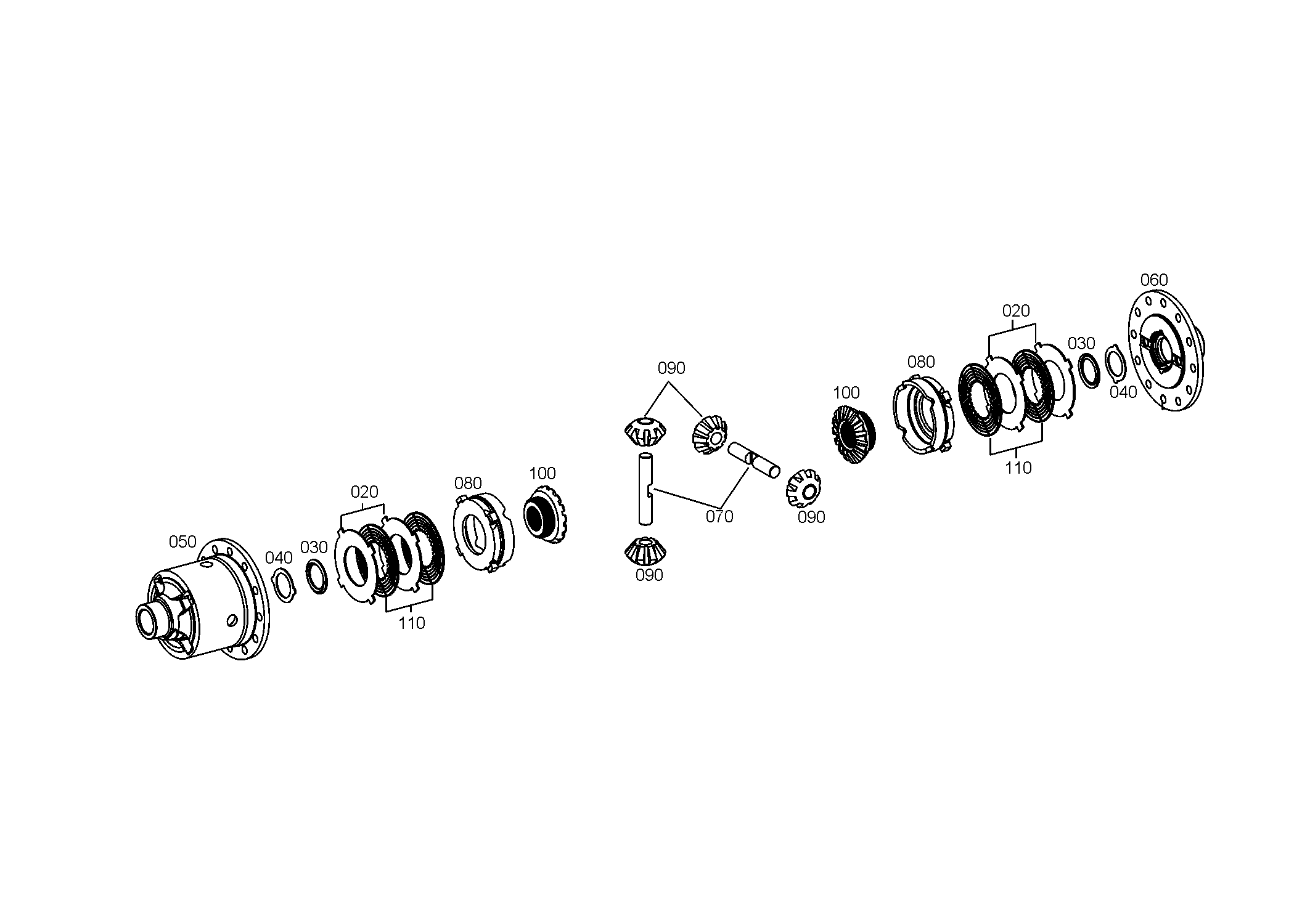 drawing for CNH NEW HOLLAND 87548222 - AXLE BEVEL GEAR (figure 1)