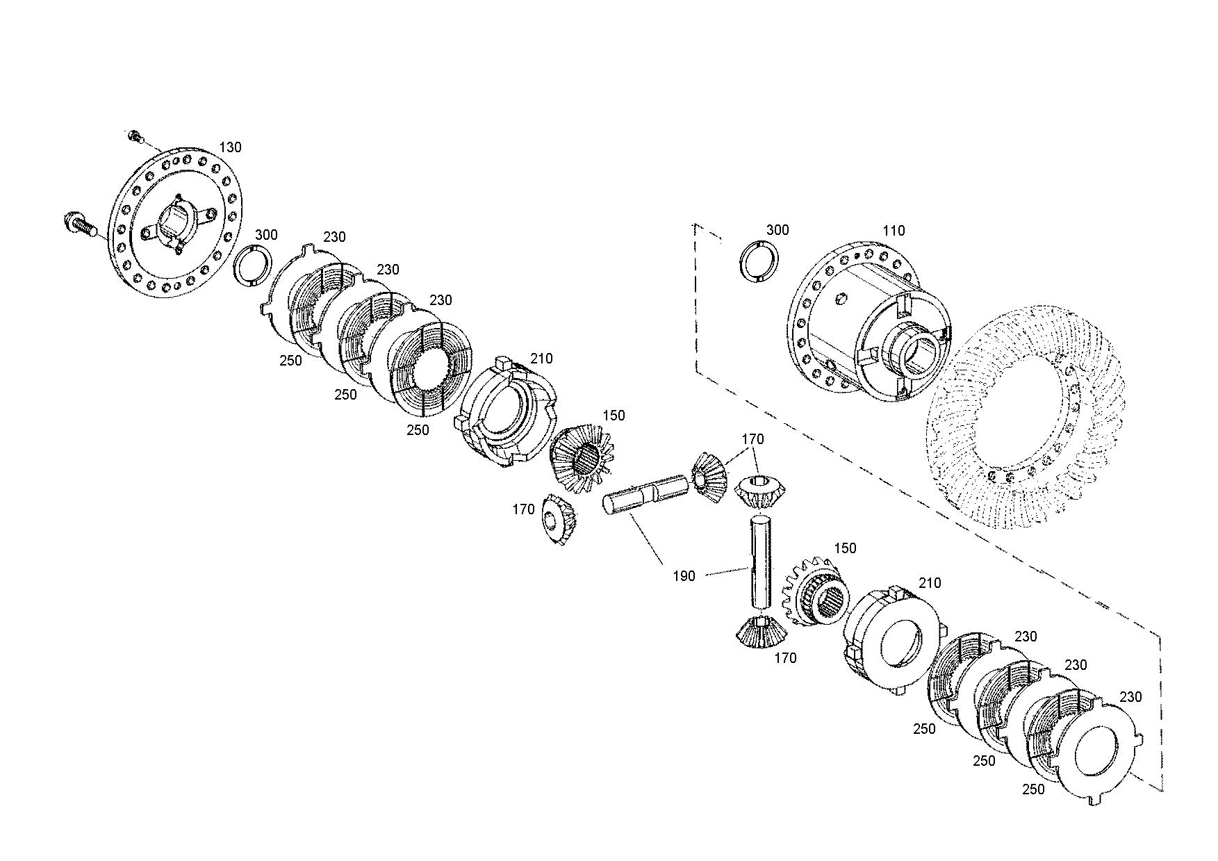 drawing for Hyundai Construction Equipment ZGAQ-01610 - GEAR-BEVEL (figure 2)