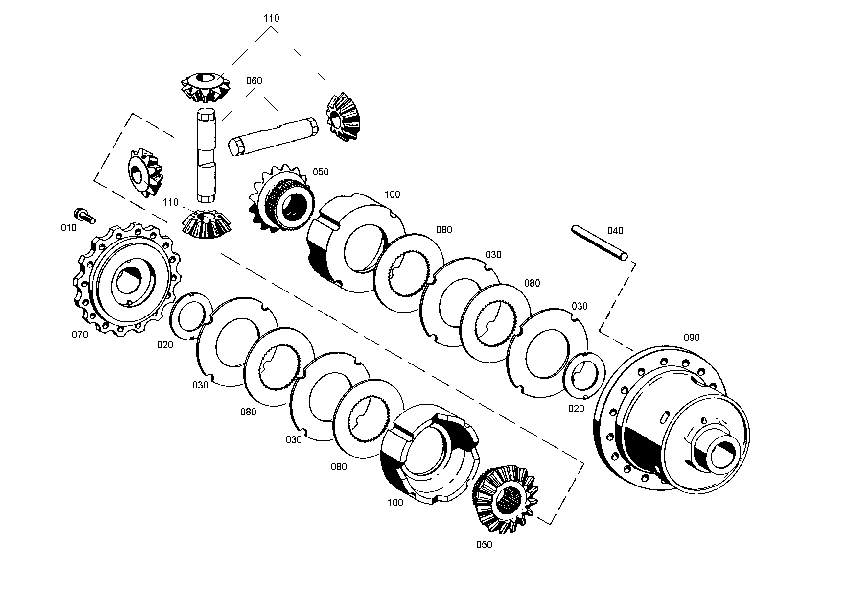 drawing for ZF Countries 053816 - THRUST WASHER (figure 1)