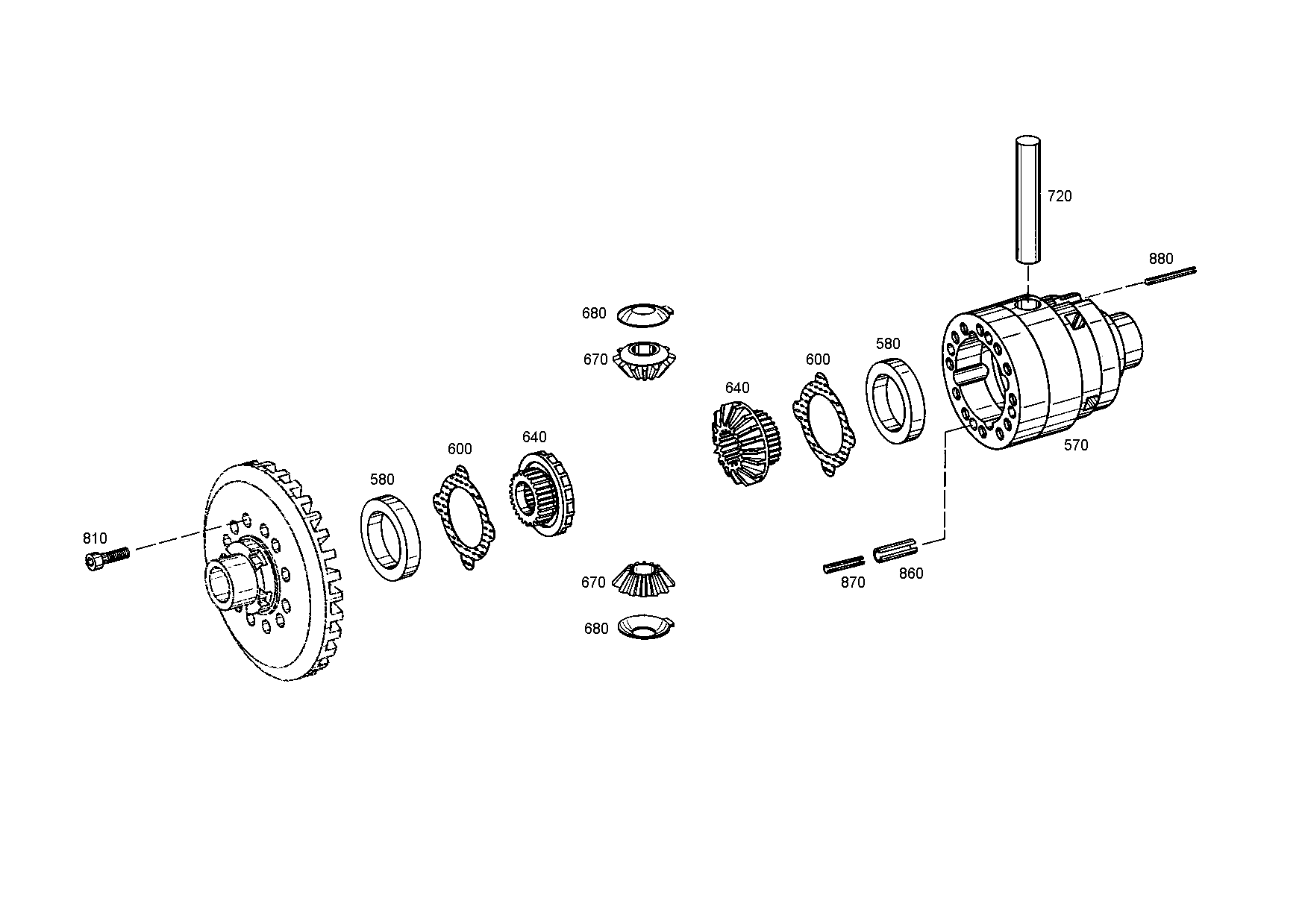 drawing for AGCO F117301020050 - DIFF.CASE (figure 2)