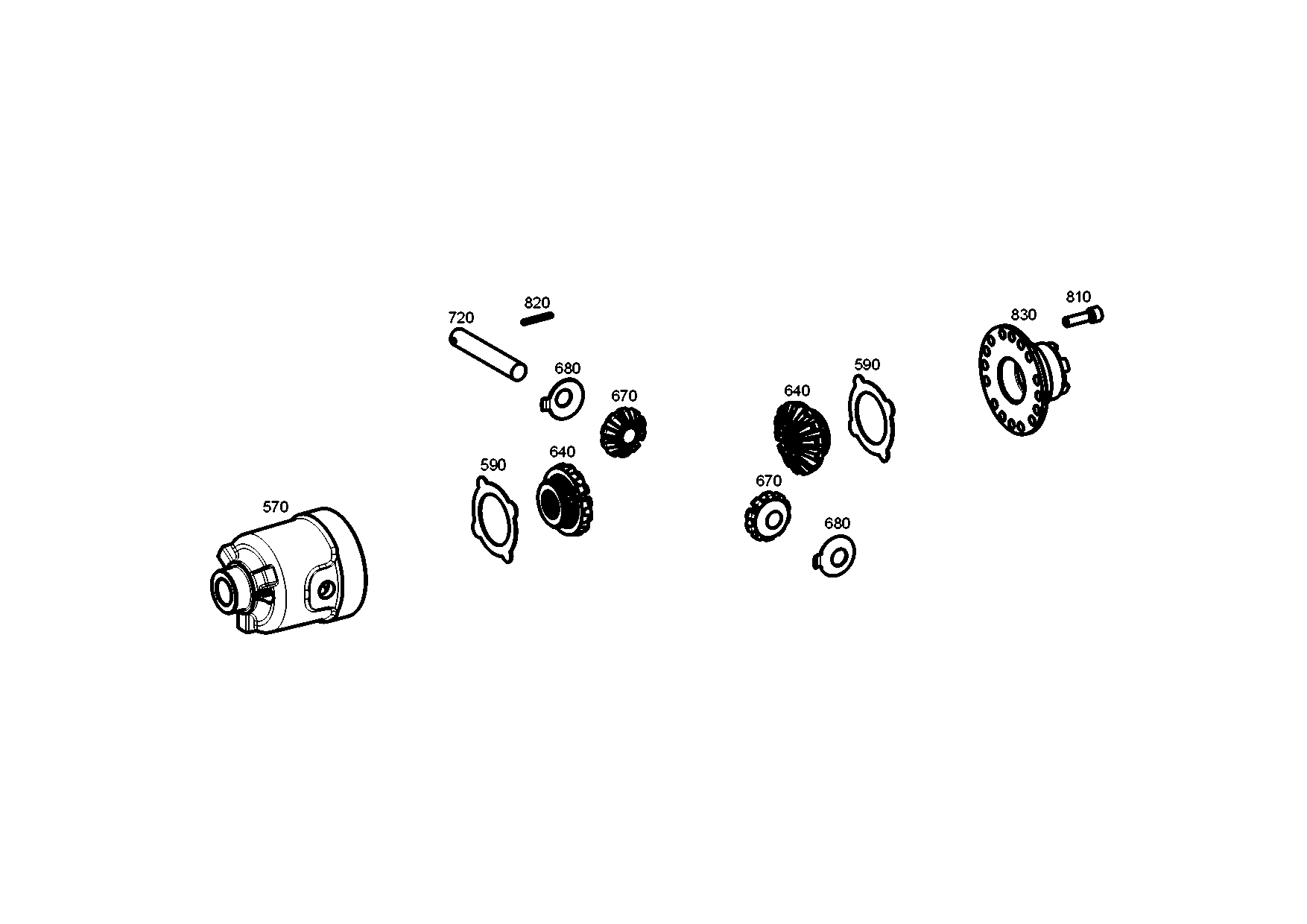 drawing for JOHN DEERE T229080 - DIFFERENTIAL BEVEL GEAR (figure 4)