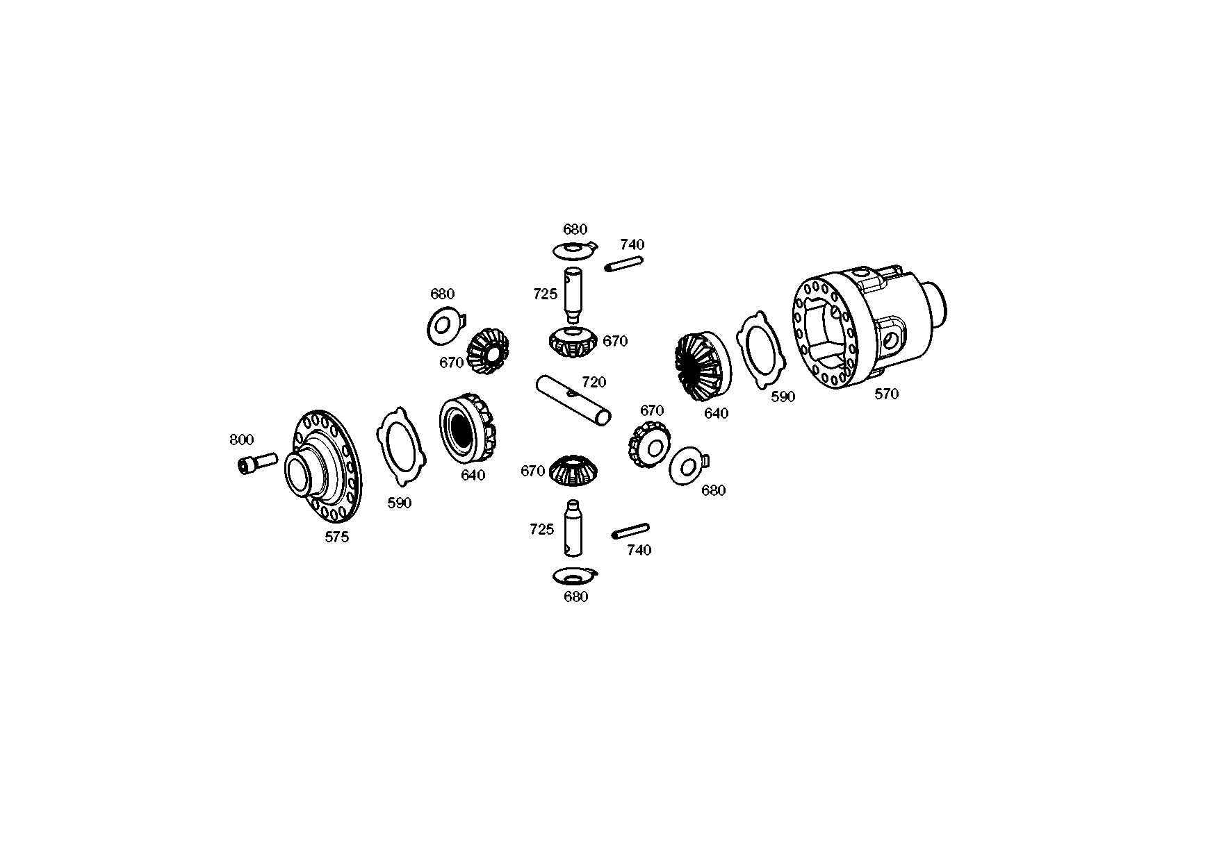 drawing for Hyundai Construction Equipment ZGAQ-04461 - GEAR-BEVEL (figure 3)