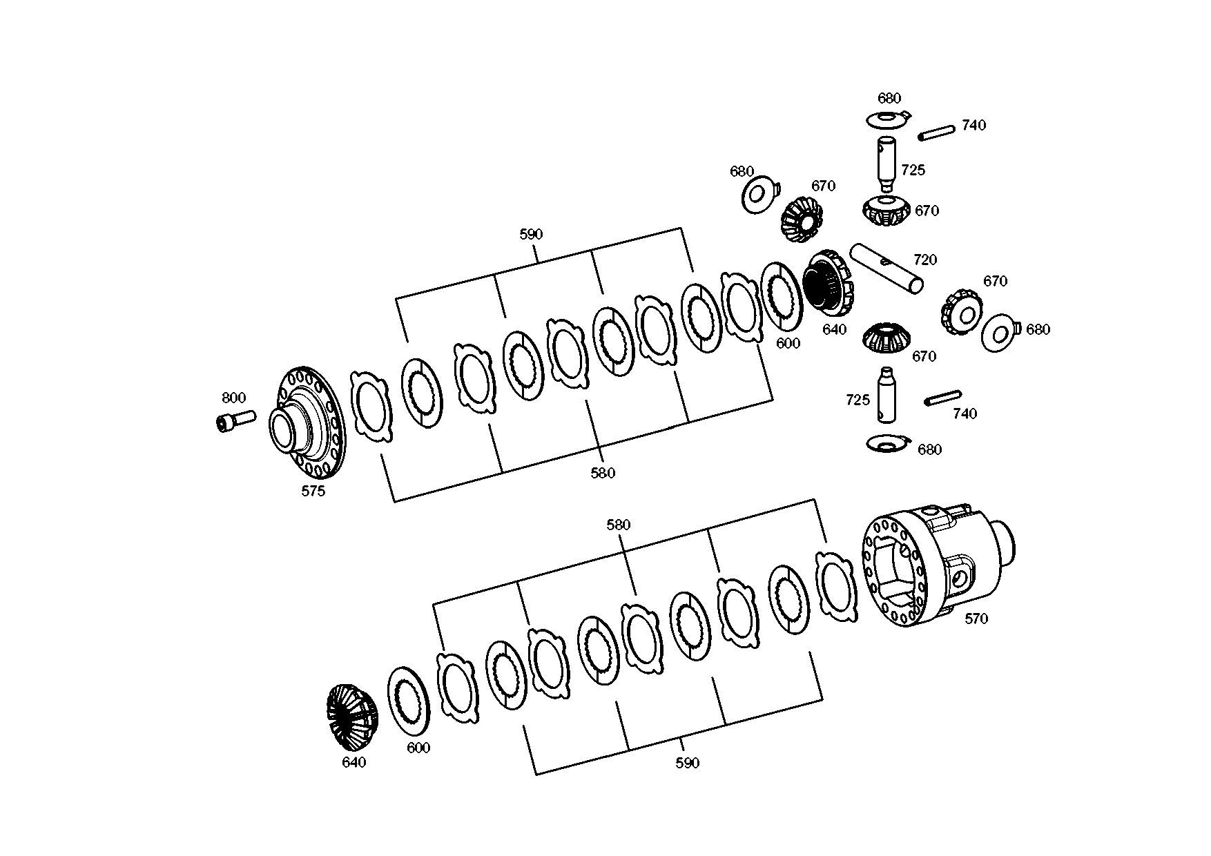 drawing for CATERPILLAR INC. 519-7019 - DIFFERENTIAL AXLE (figure 3)