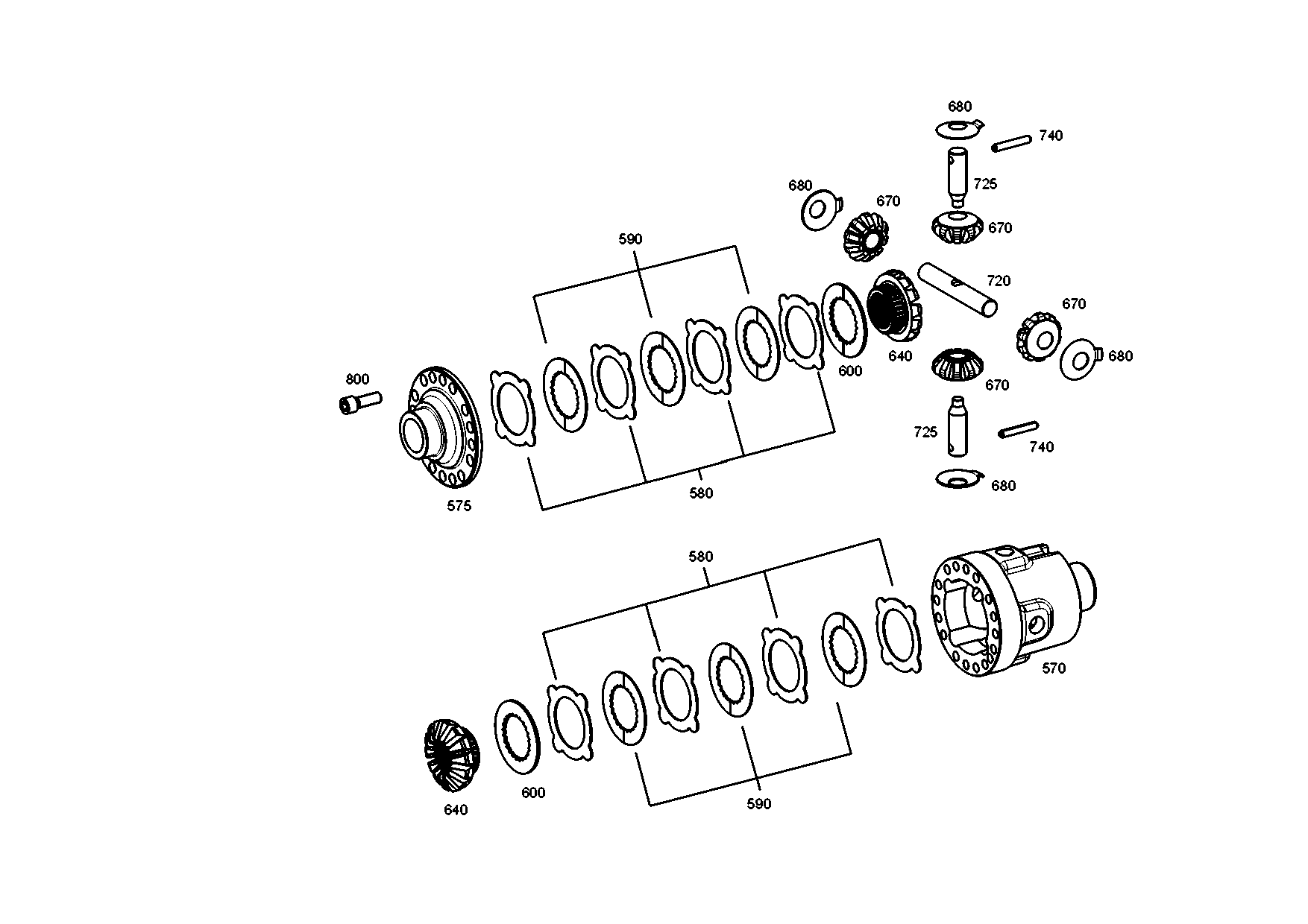 drawing for CATERPILLAR INC. 519-7019 - DIFFERENTIAL AXLE (figure 4)