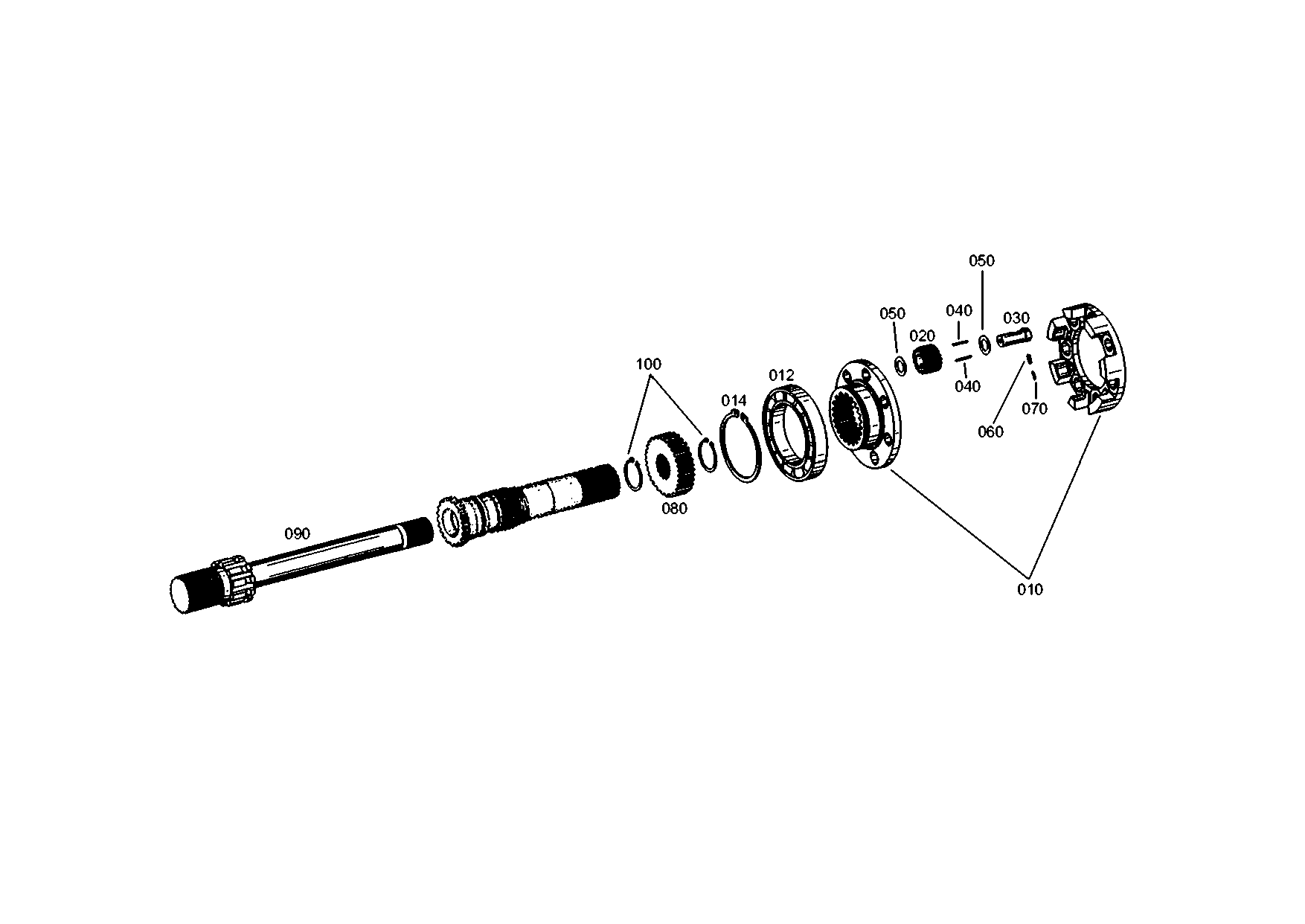 drawing for DAIMLER AG A0002600297 - PLANET GEAR SET (figure 3)