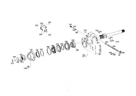 Technical drawing of IVECO 01274312 WASHER with dimensions and layout