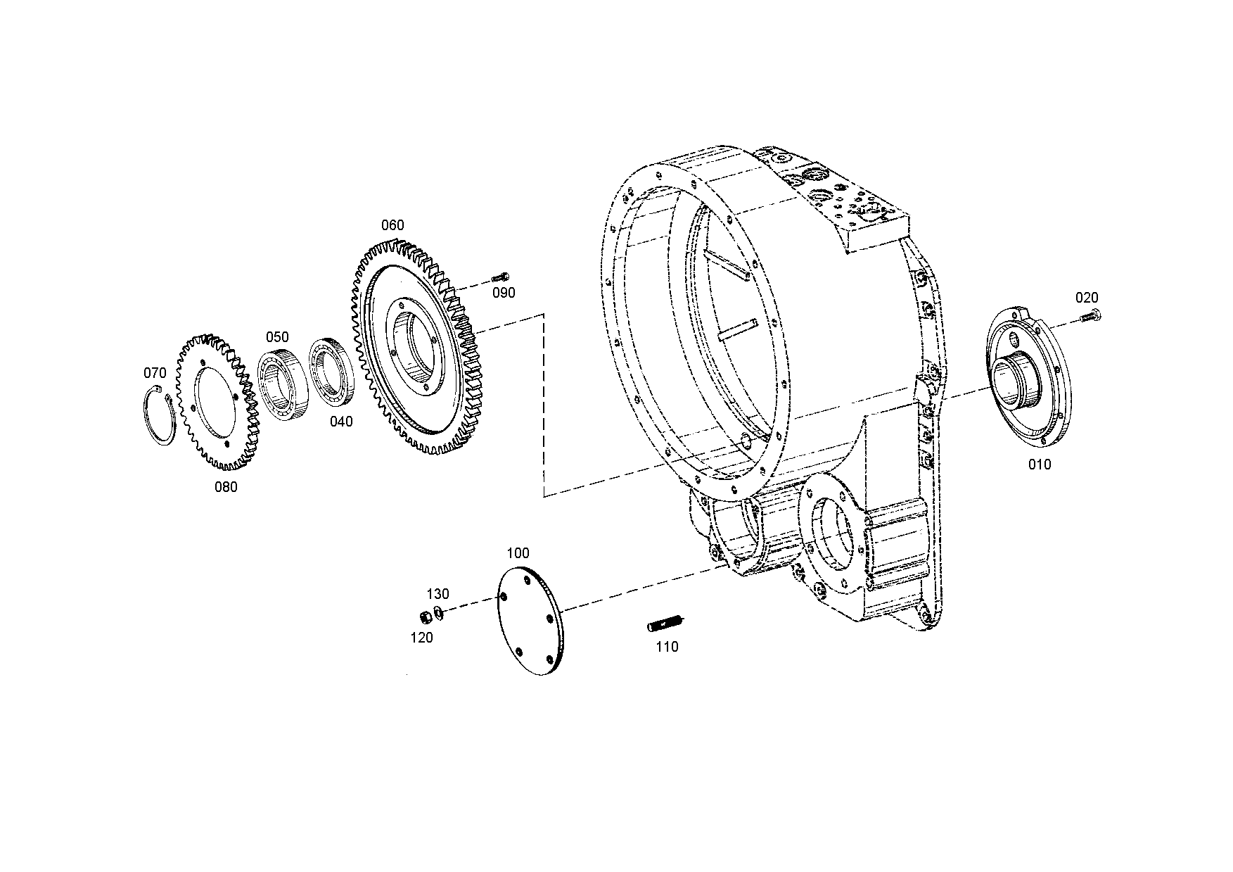 drawing for DOOSAN MX152686 - GEAR (figure 1)