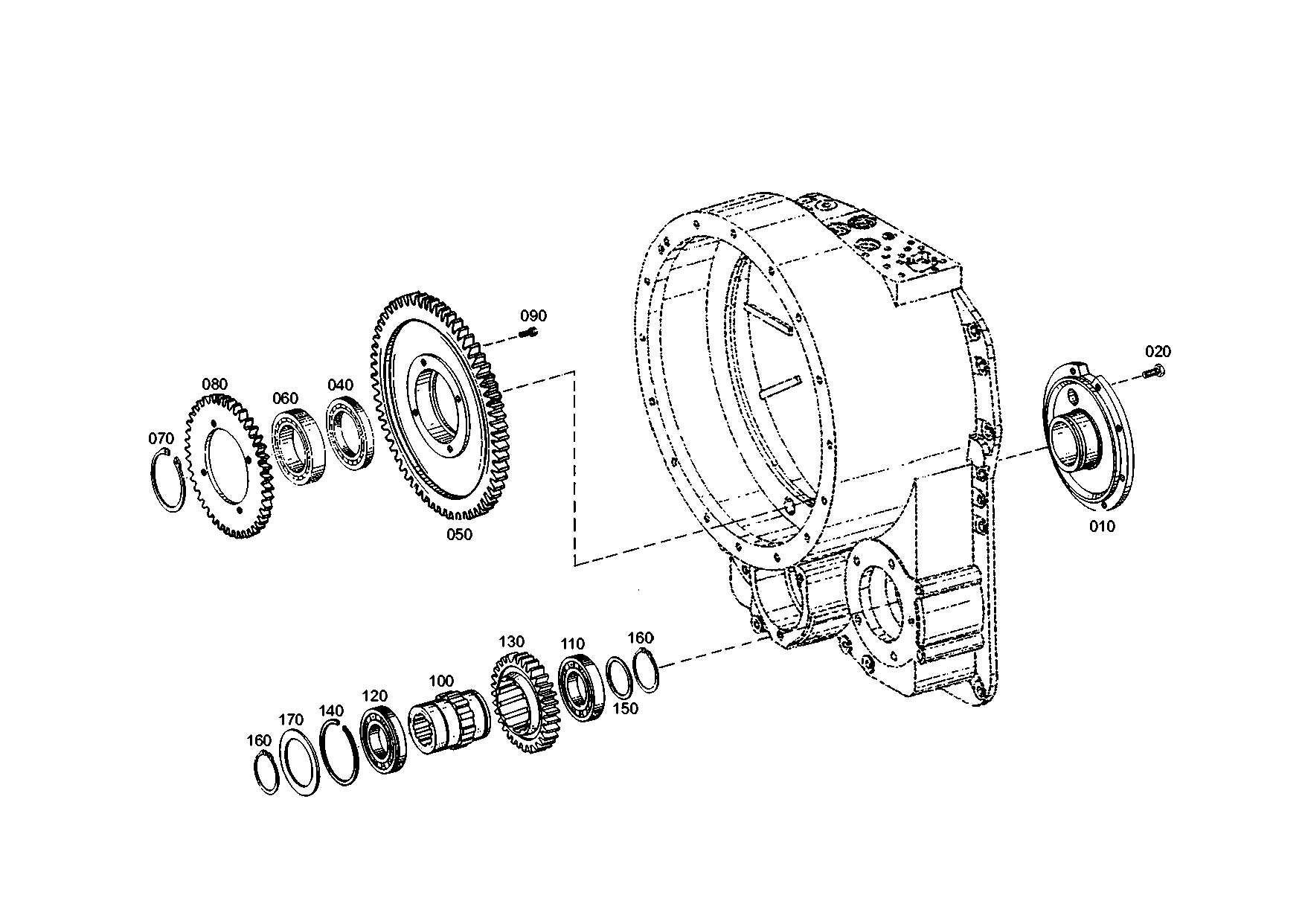 drawing for KOMATSU LTD. 2948845M1 - HELICAL GEAR (figure 1)