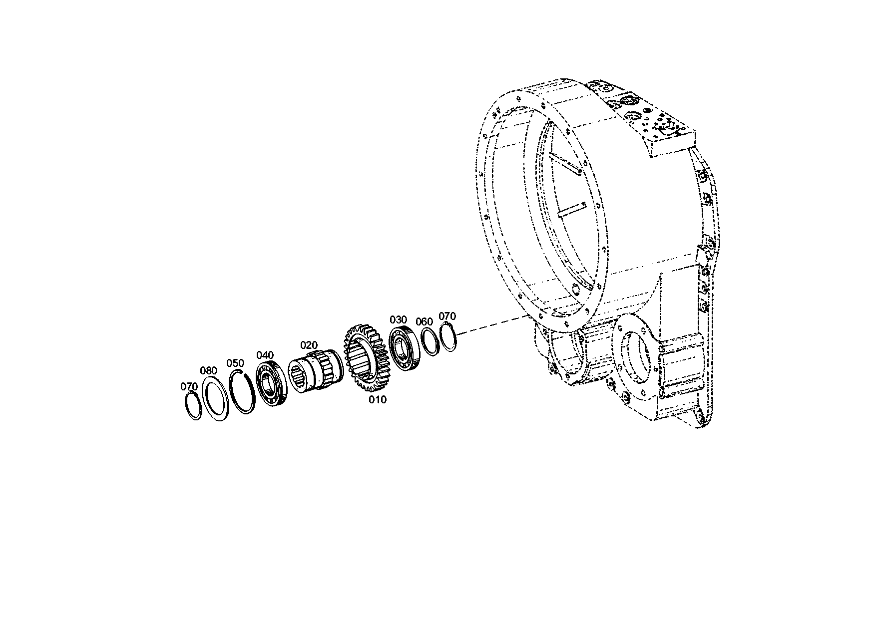 drawing for DOOSAN MX152689 - HELICAL GEAR (figure 3)