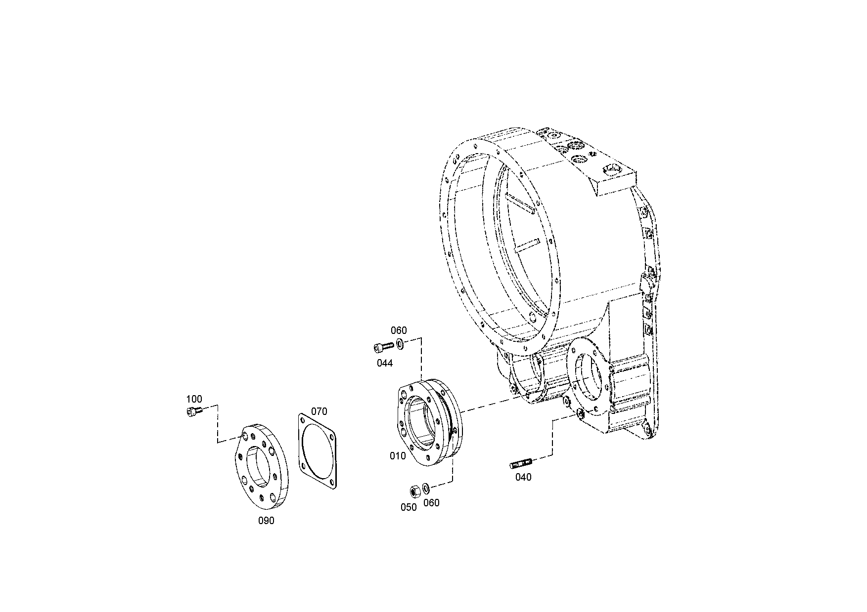 drawing for KOMATSU LTD. 2948859M1 - GASKET (figure 1)