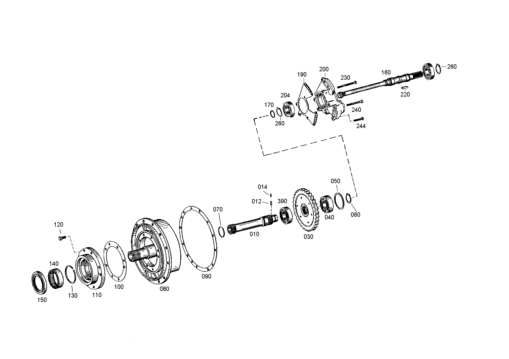 drawing for AGCO V30734800 - GEAR PUMP (figure 4)