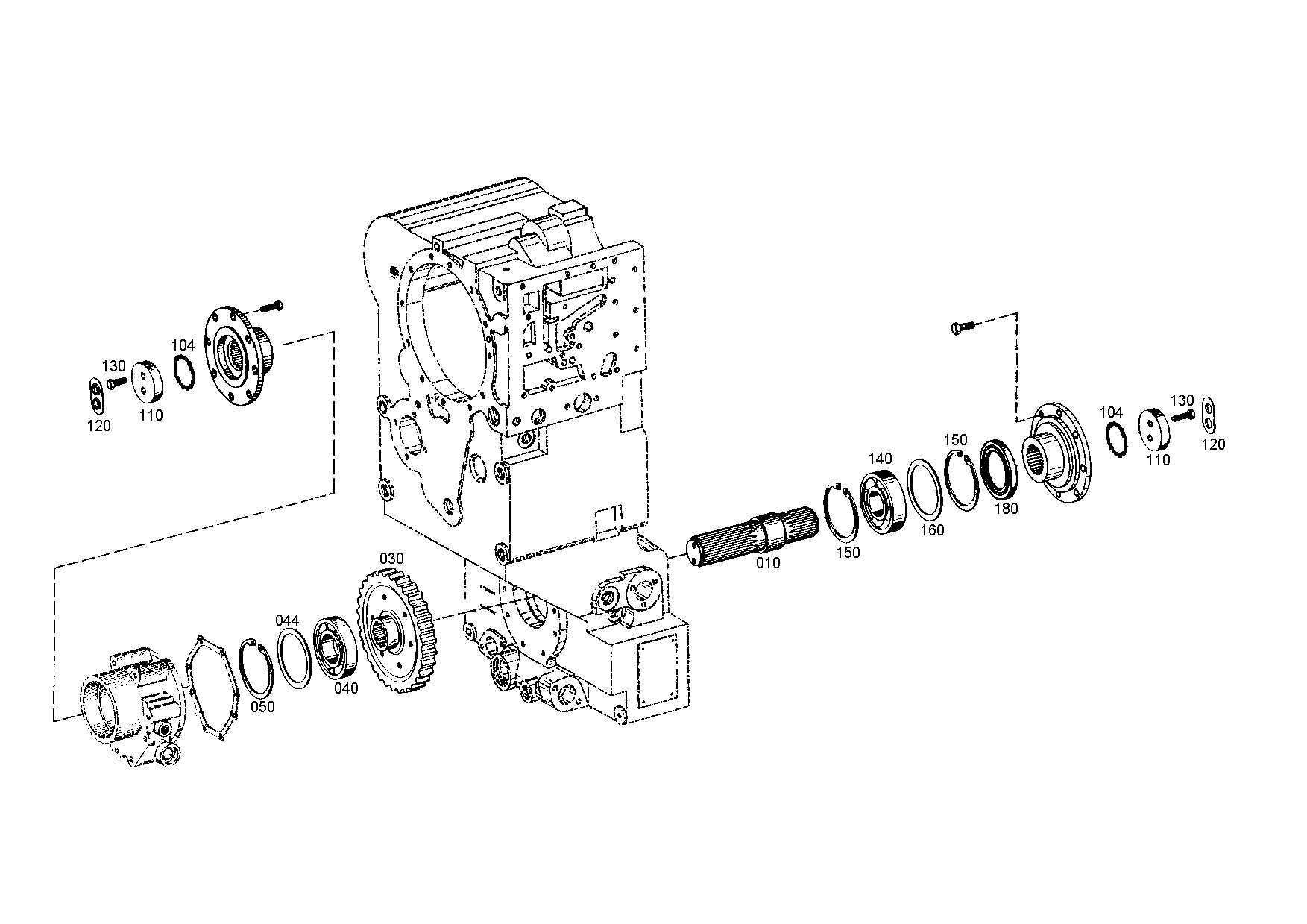 drawing for JOHN DEERE T230166 - OUTPUT GEAR (figure 1)