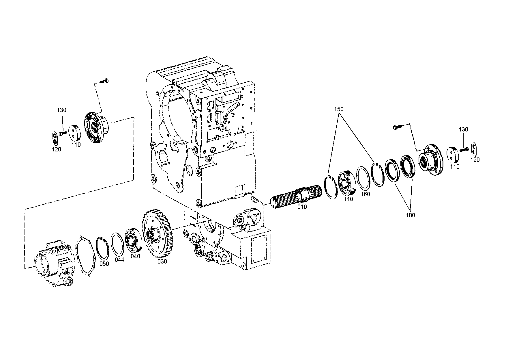 drawing for JOHN DEERE T230166 - OUTPUT GEAR (figure 2)