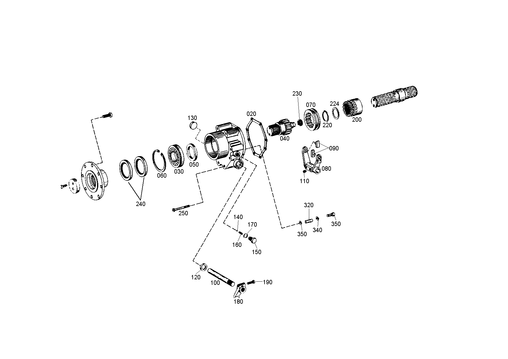 drawing for GROVE 02312520 - OUTPUT SHAFT (figure 3)