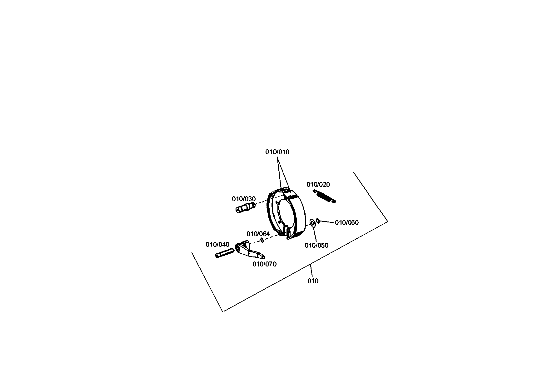 drawing for JOHN DEERE AT151971 - BRAKE (figure 3)