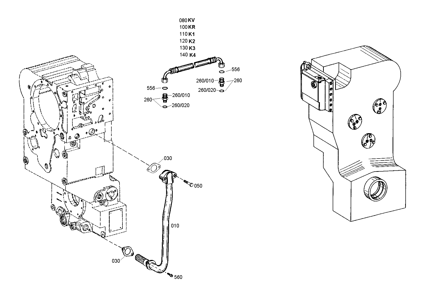 drawing for DOOSAN 000,630,2224 - GASKET (figure 2)
