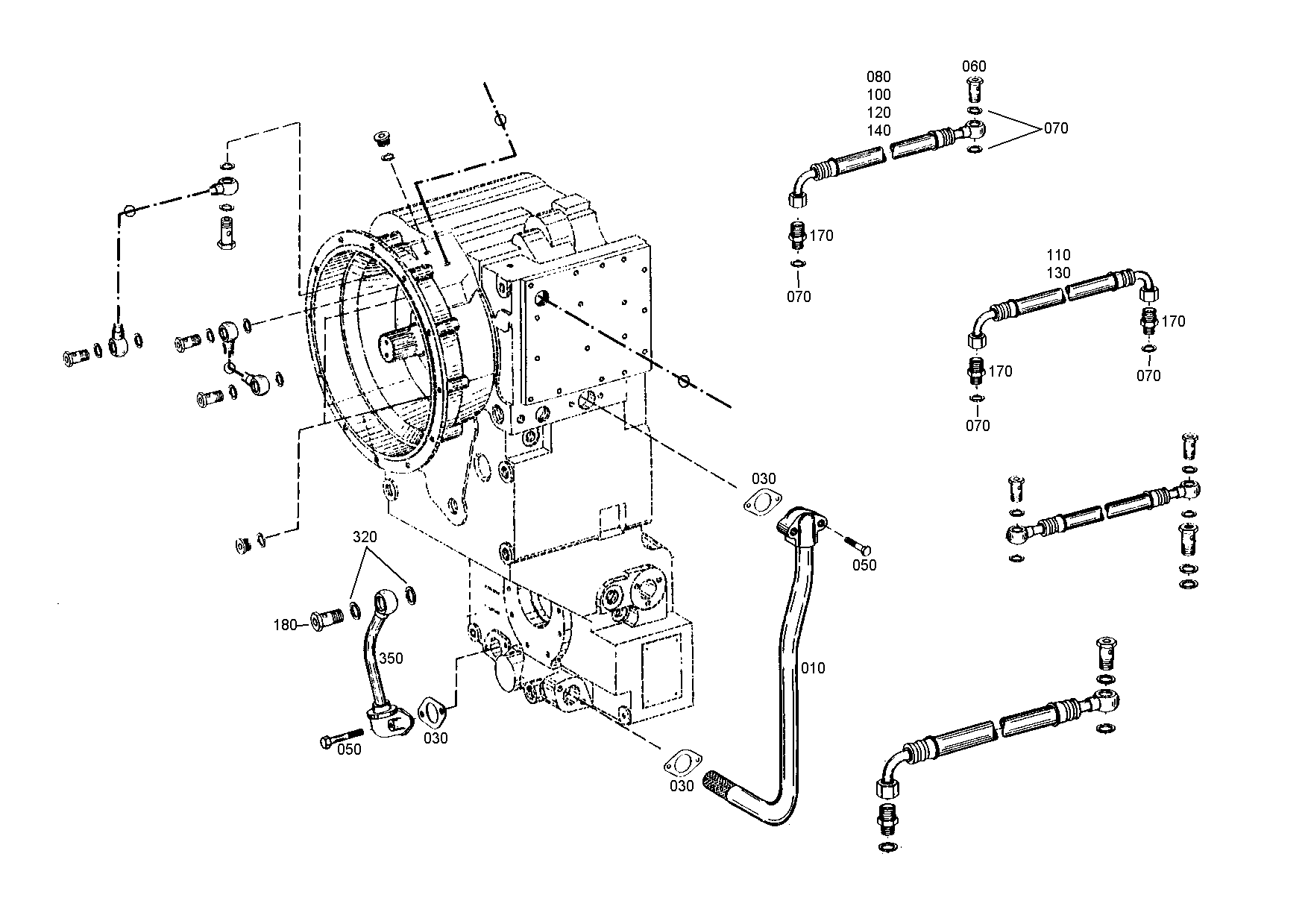 drawing for DOOSAN 252241 - HOSE PIPE (figure 3)