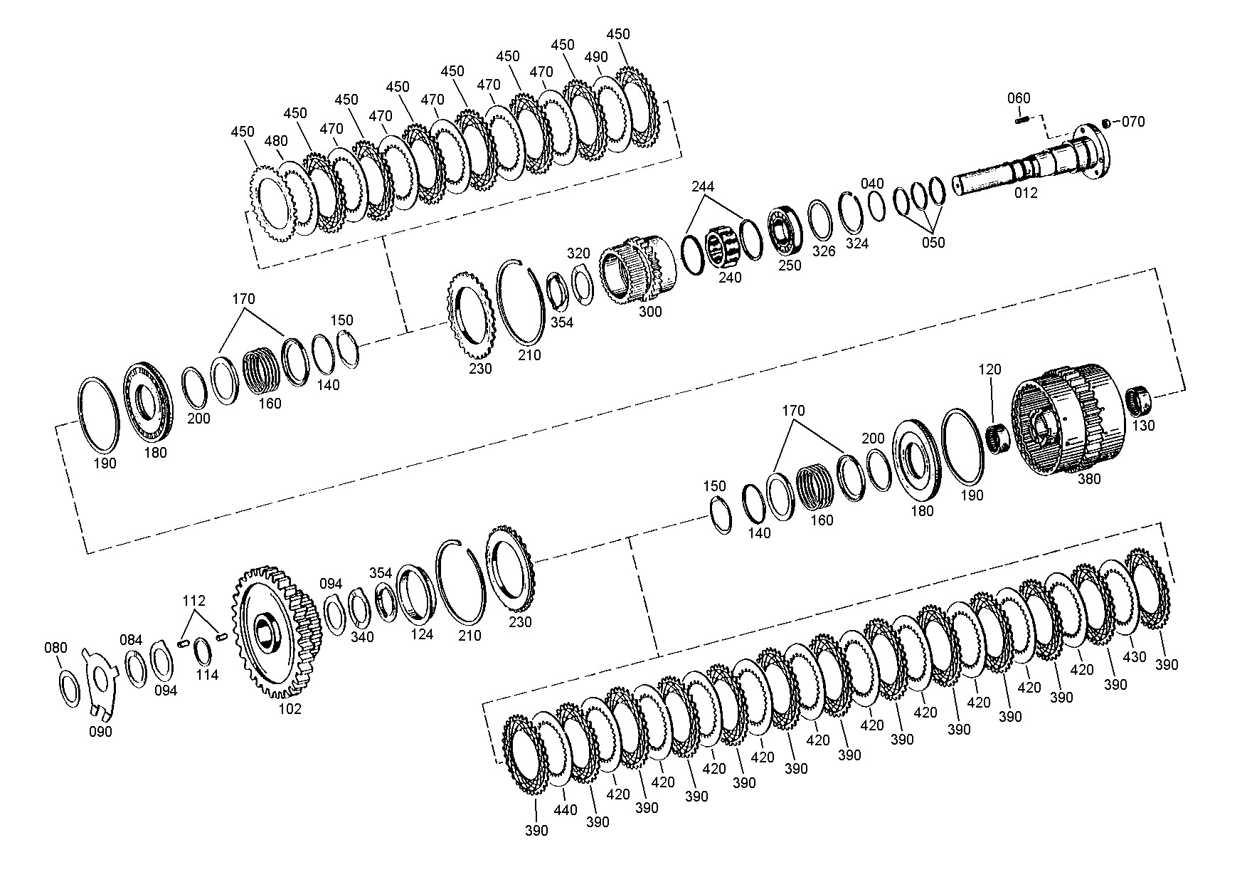 drawing for DOOSAN 152073 - OUTER CLUTCH DISK (figure 1)
