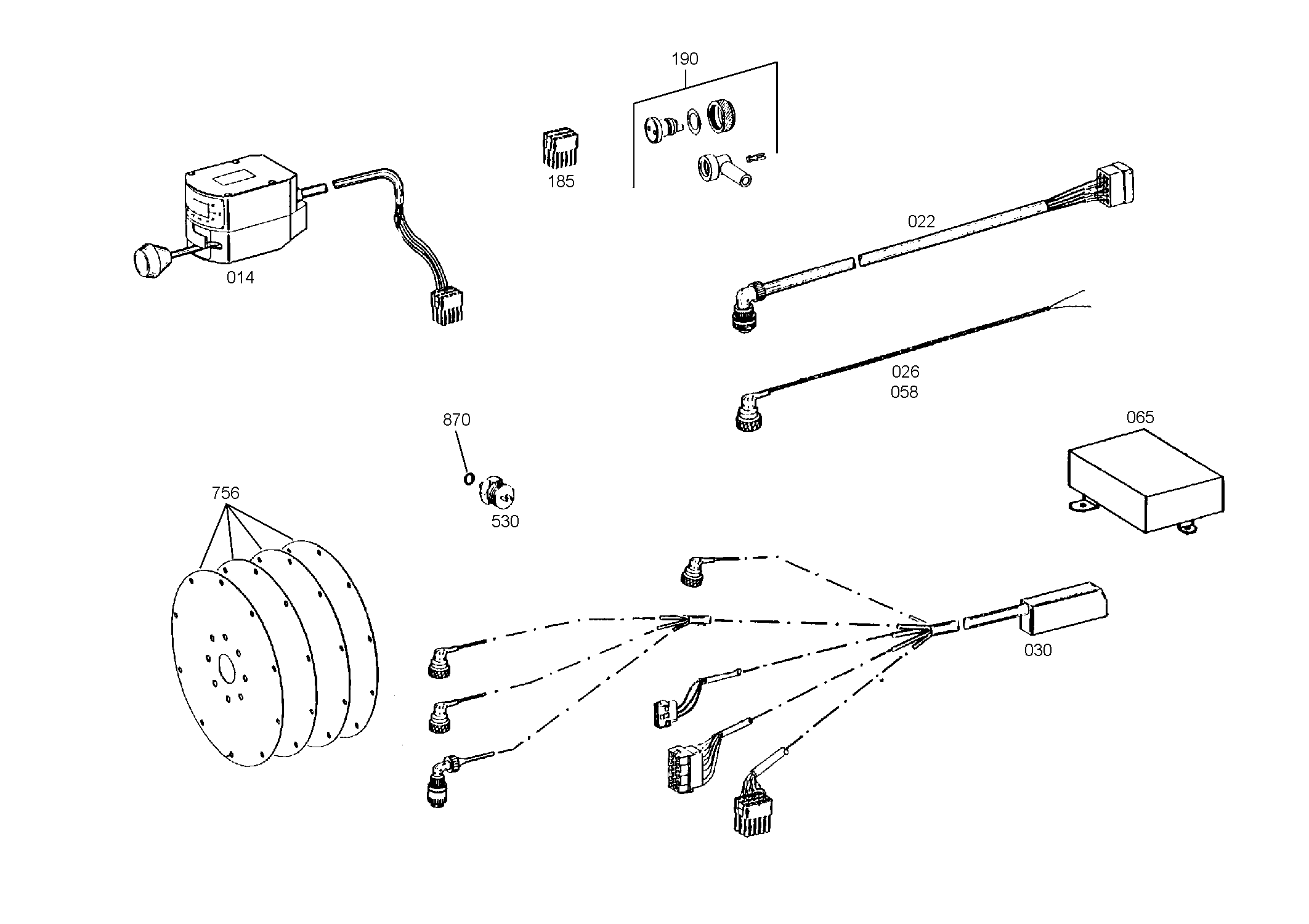 drawing for JOHN DEERE AT259213 - CABLE GENERAL (figure 2)